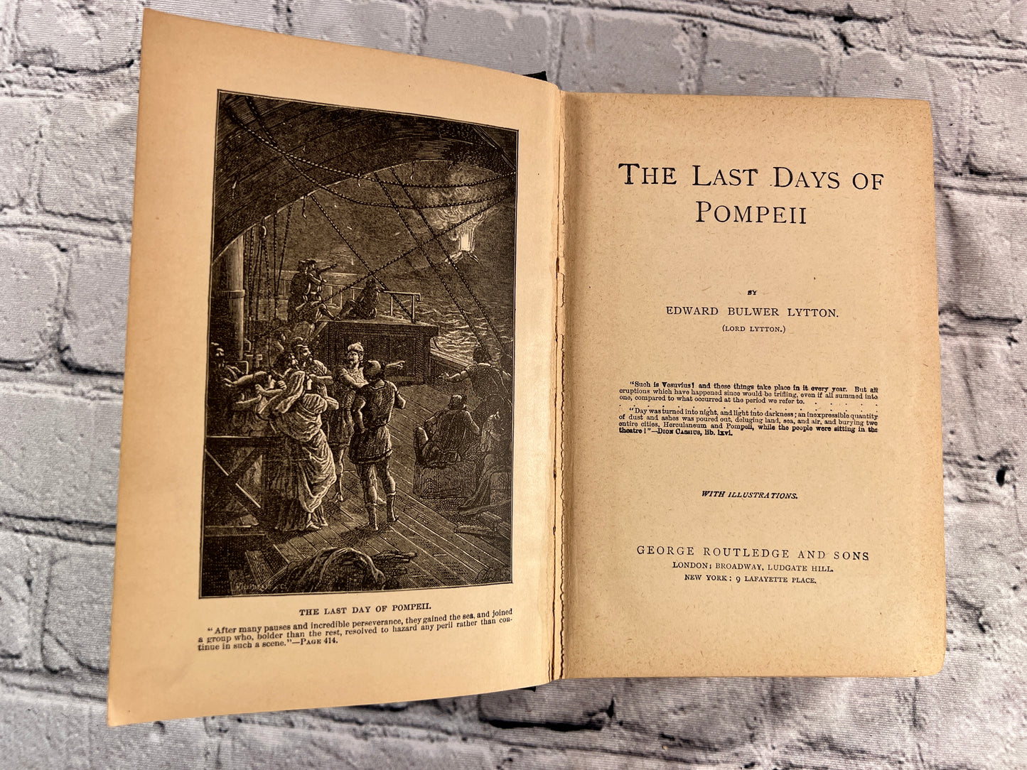 The Last Days of Pompeii by Edward Bulwer Lytton [Late 1880s]