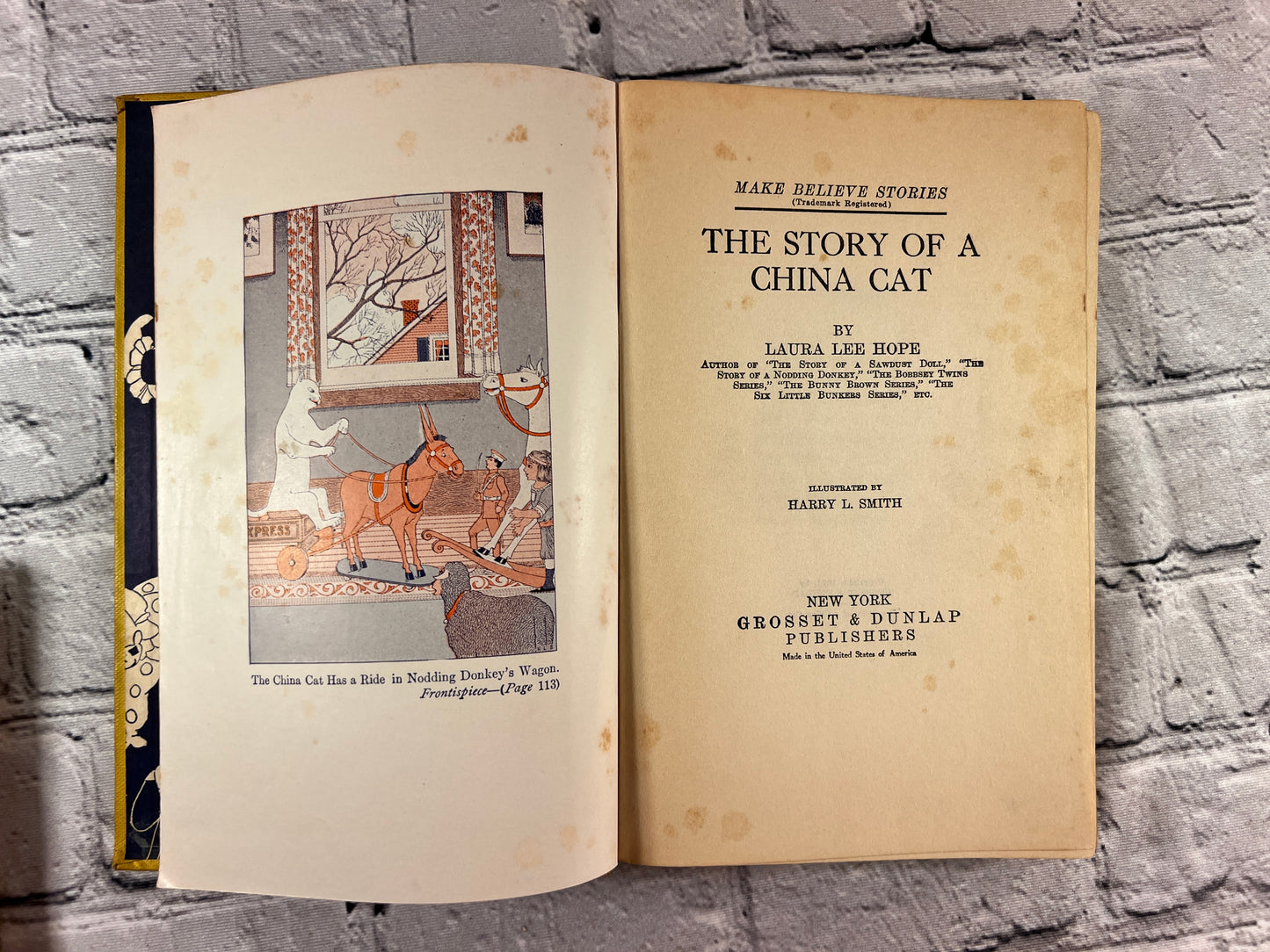 The Story of China Cat / Woolly Dog by Laura Lee Hope [1920s]