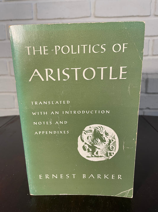 The Politics of Aristotle translated by Ernest Barker Paperback 1958