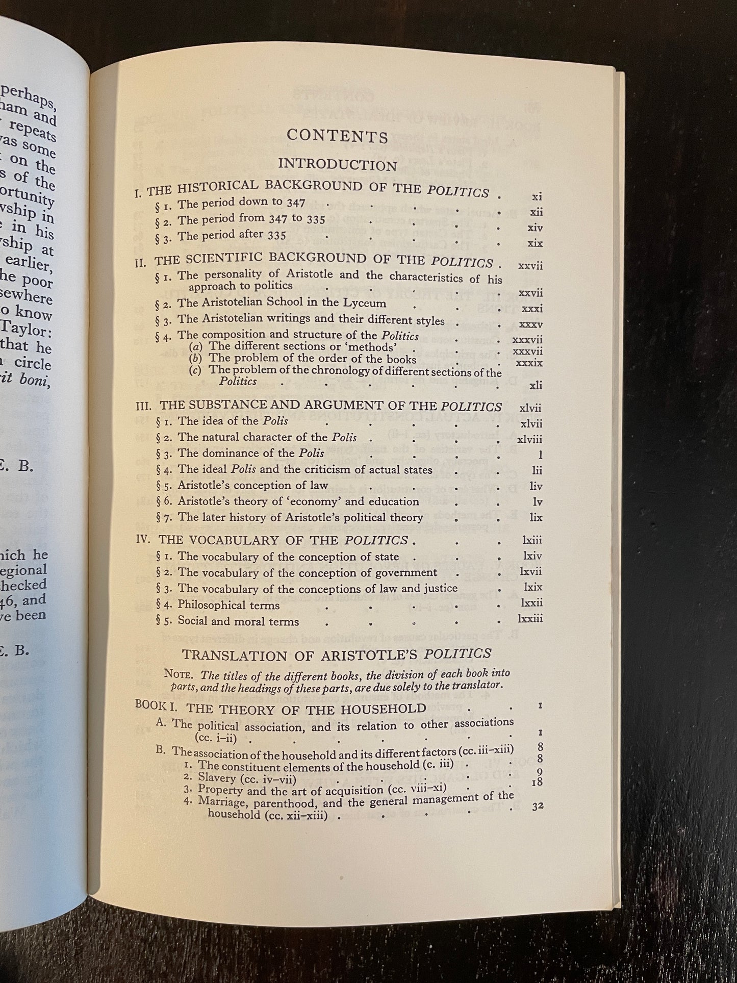 The Politics of Aristotle translated by Ernest Barker Paperback 1958