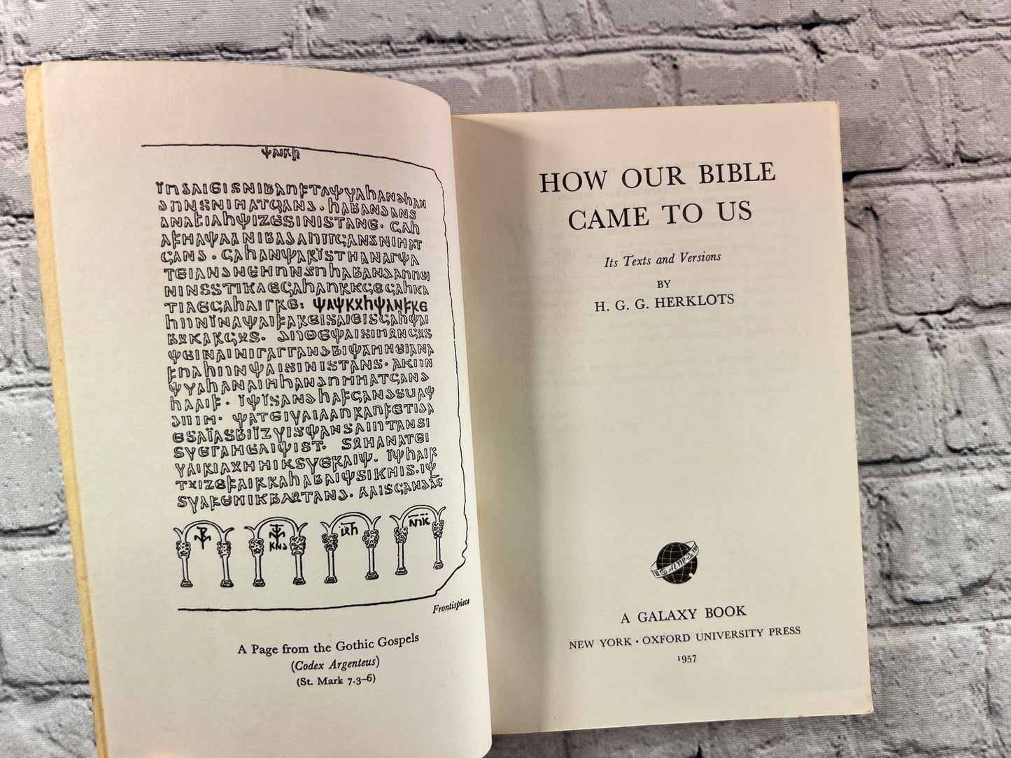 How Our Bible Came to Be by H.G.G. Herklots [1957]