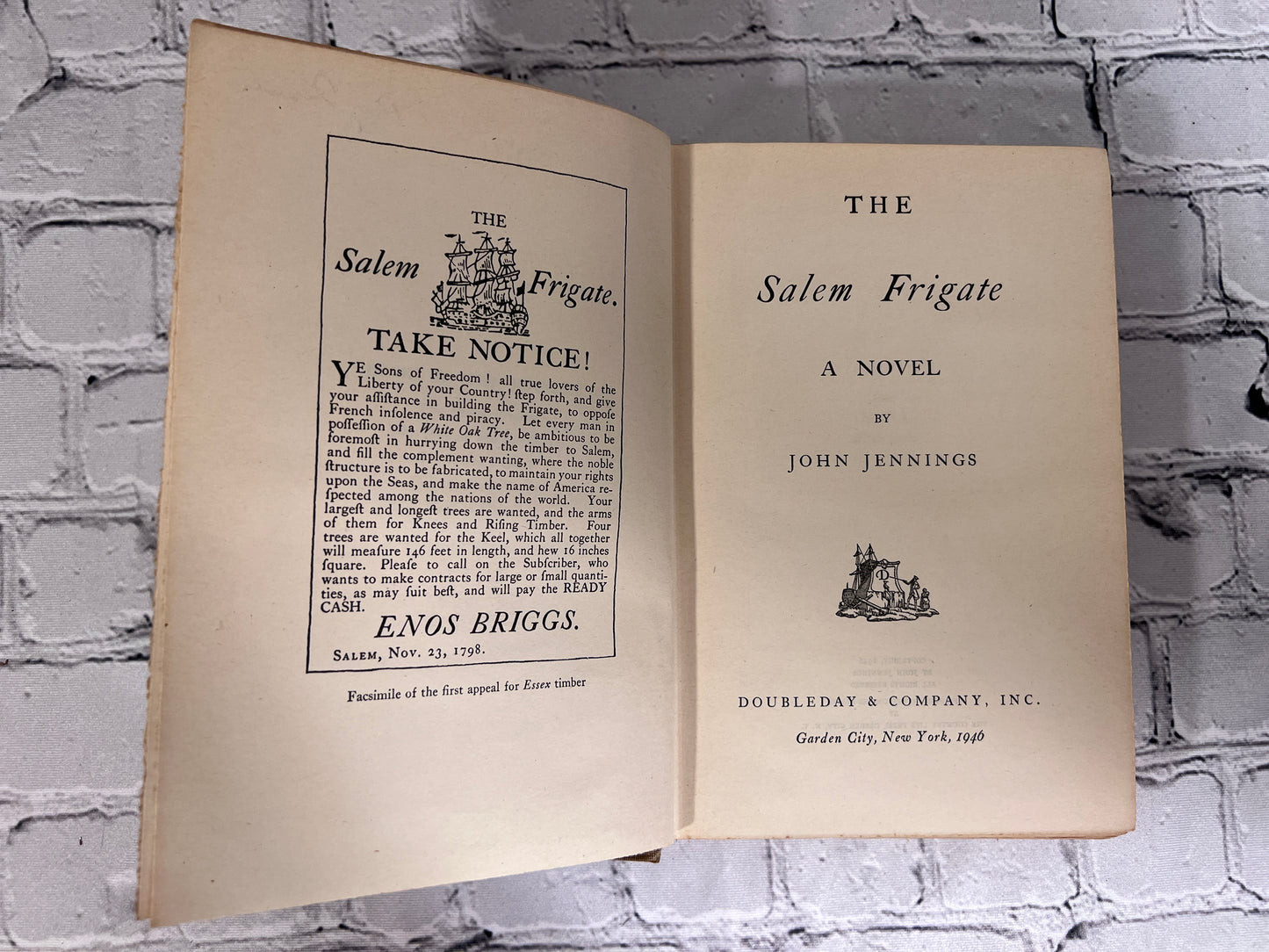 The Salem Frigate by john Jennings [1st Edition · 1946]