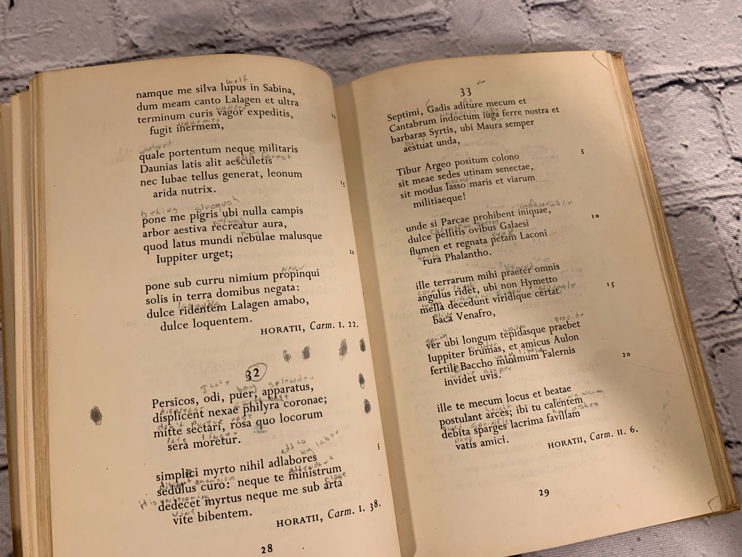 Fifty Latin Lyrics Selected and with a Commentary by H·W·F Franklin [1966]