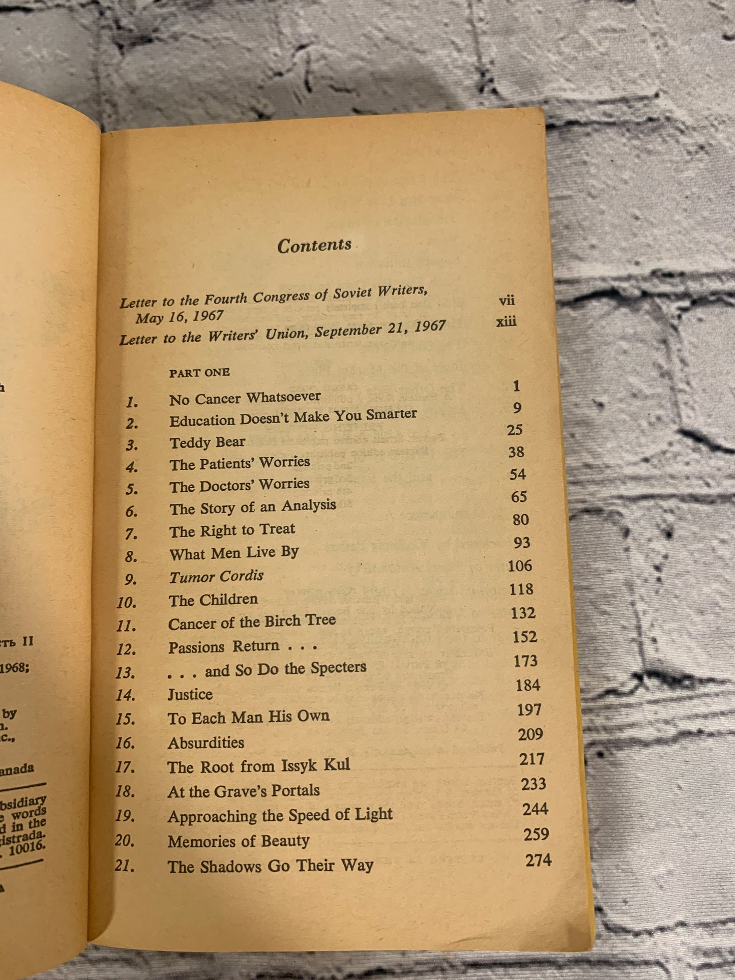 Cancer Ward by Alexander Solzhenitsyn [5th Printing · 1969]