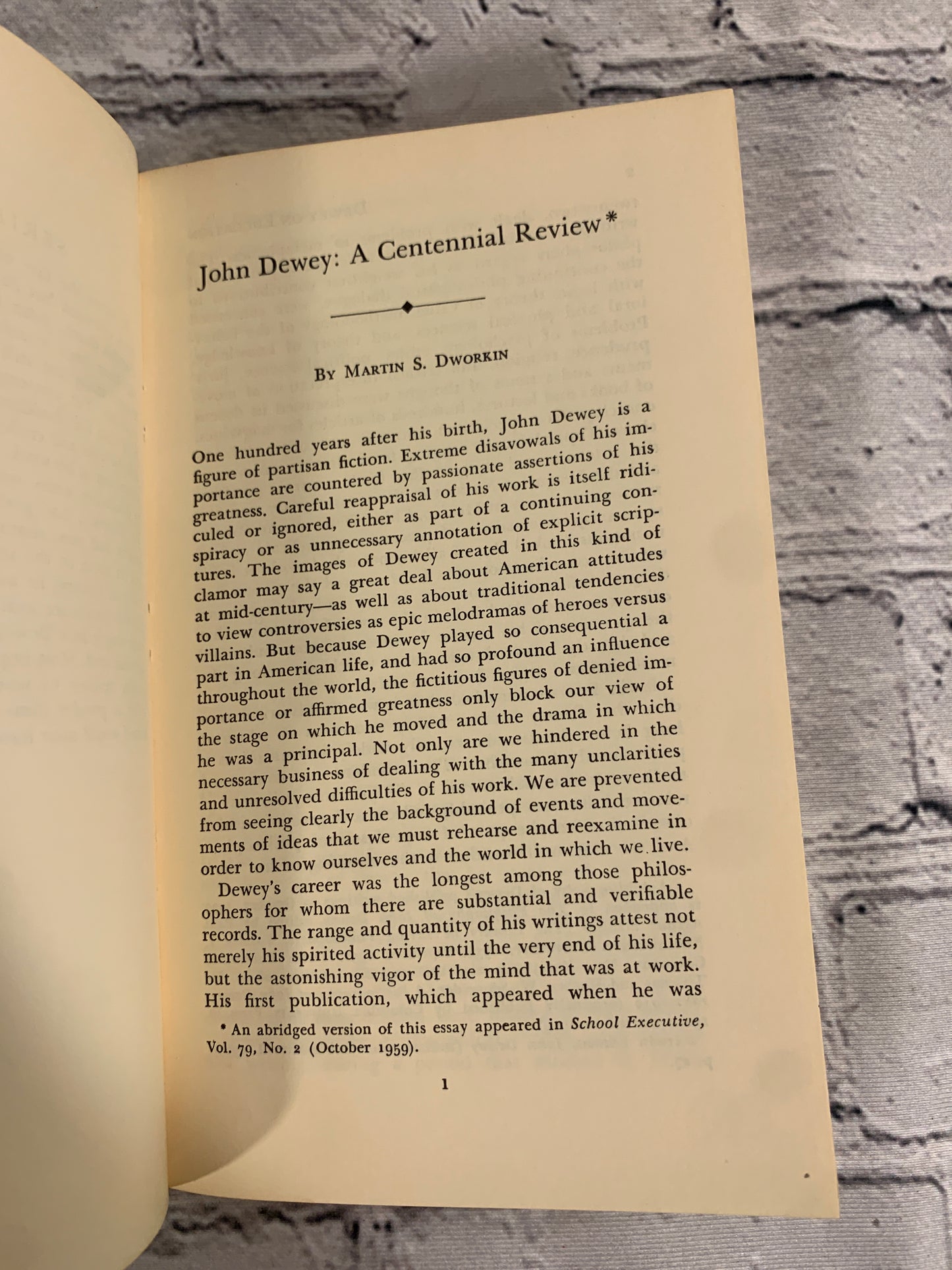 Dewey on Education [Classics in Education No. 3 · 1965]