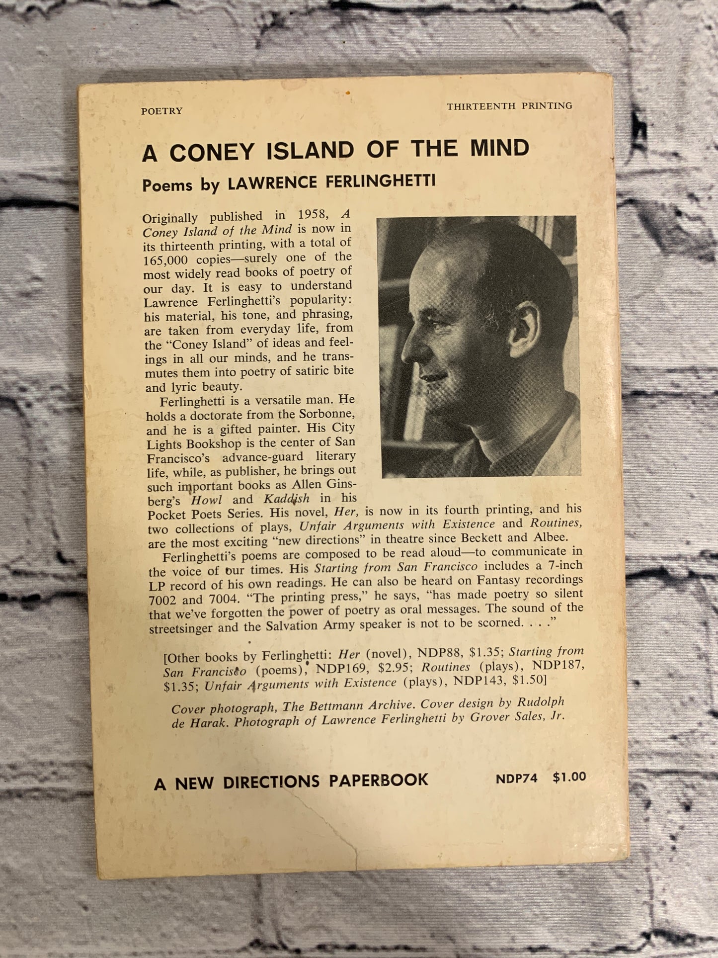 A Coney Island of the Mind: Poems by Lawrence Ferlinghetti [1958 · 13th Printing]