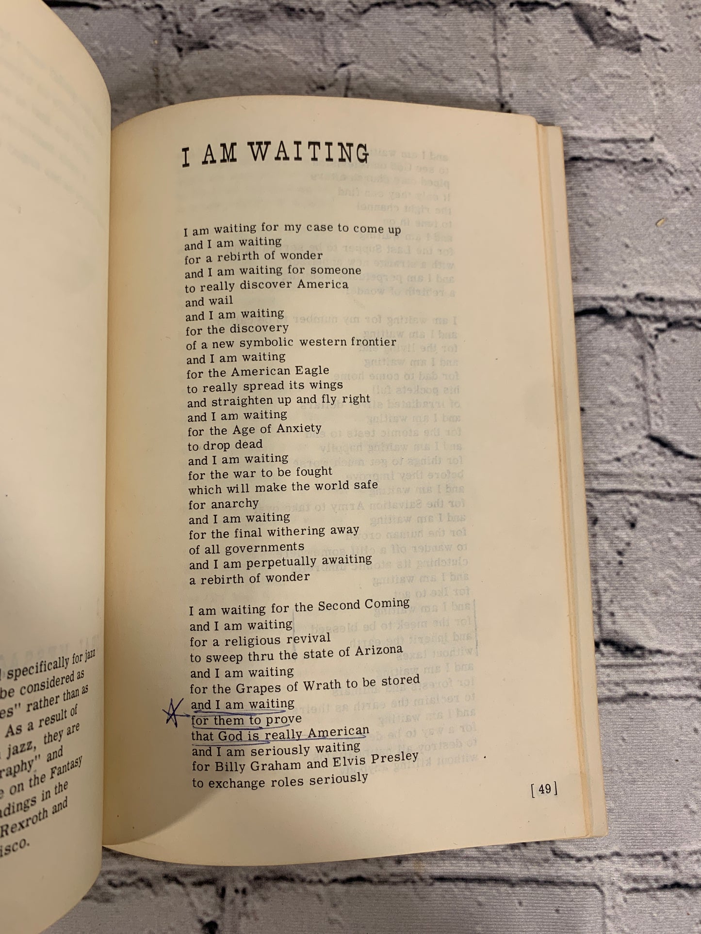 A Coney Island of the Mind: Poems by Lawrence Ferlinghetti [1958]