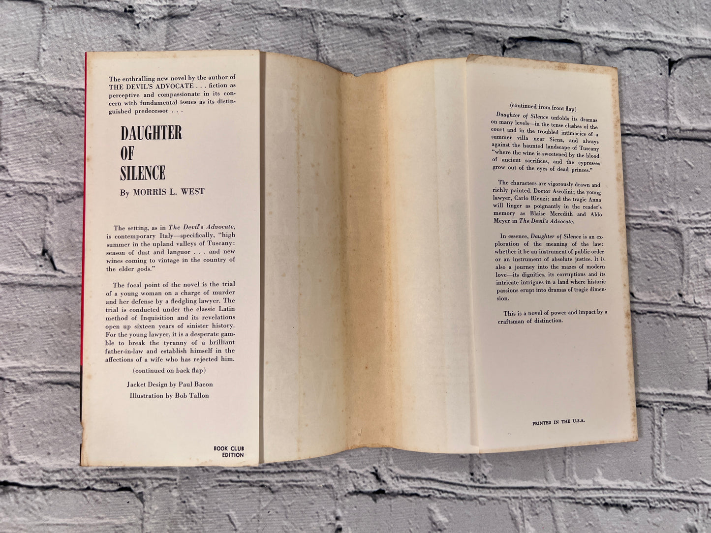 Daughter of Silence by Morris L. West [1961]