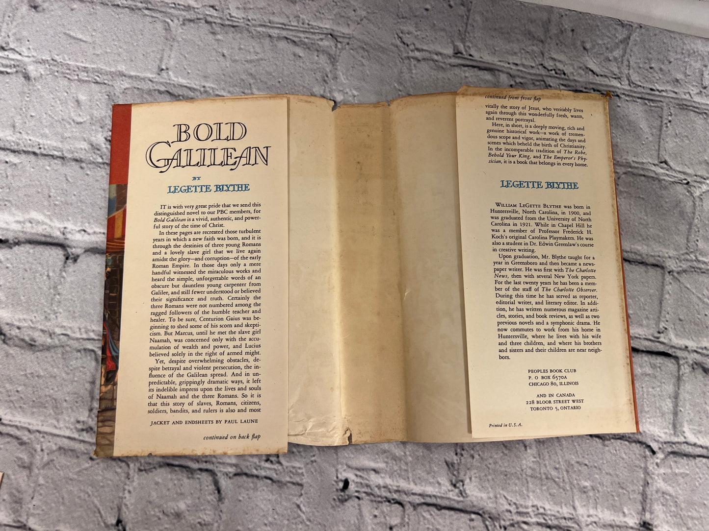 Bold Galilean by Legette Blythe [1948]