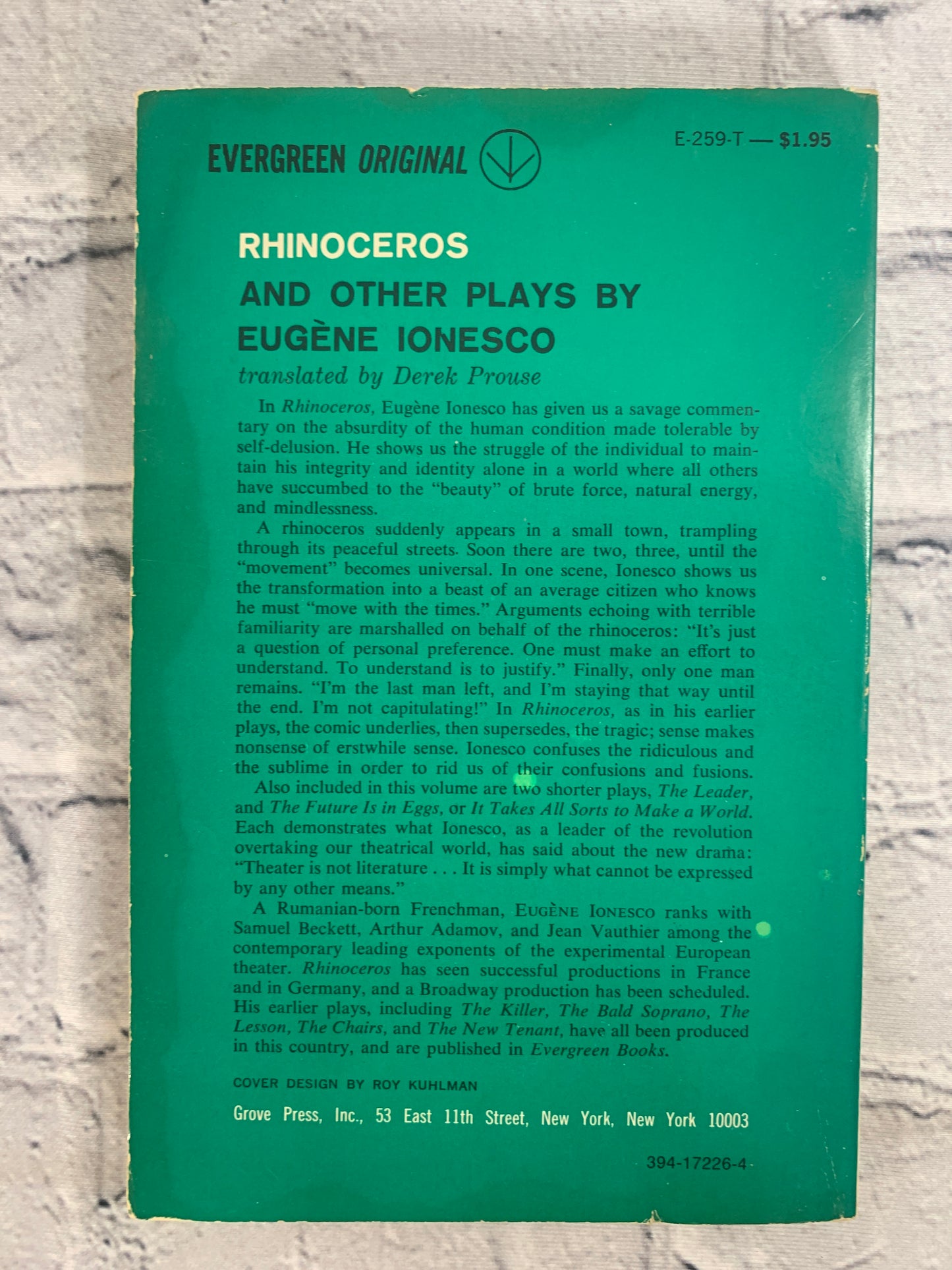 Rhinoceros by Eugene Ionesco [1960]