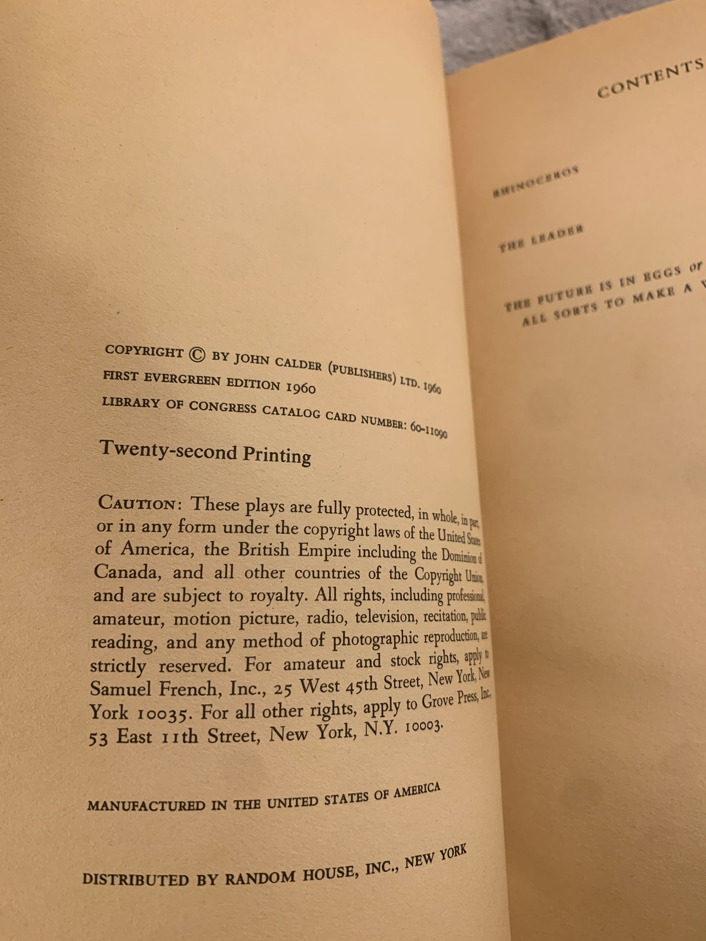 Rhinoceros by Eugene Ionesco [1960]