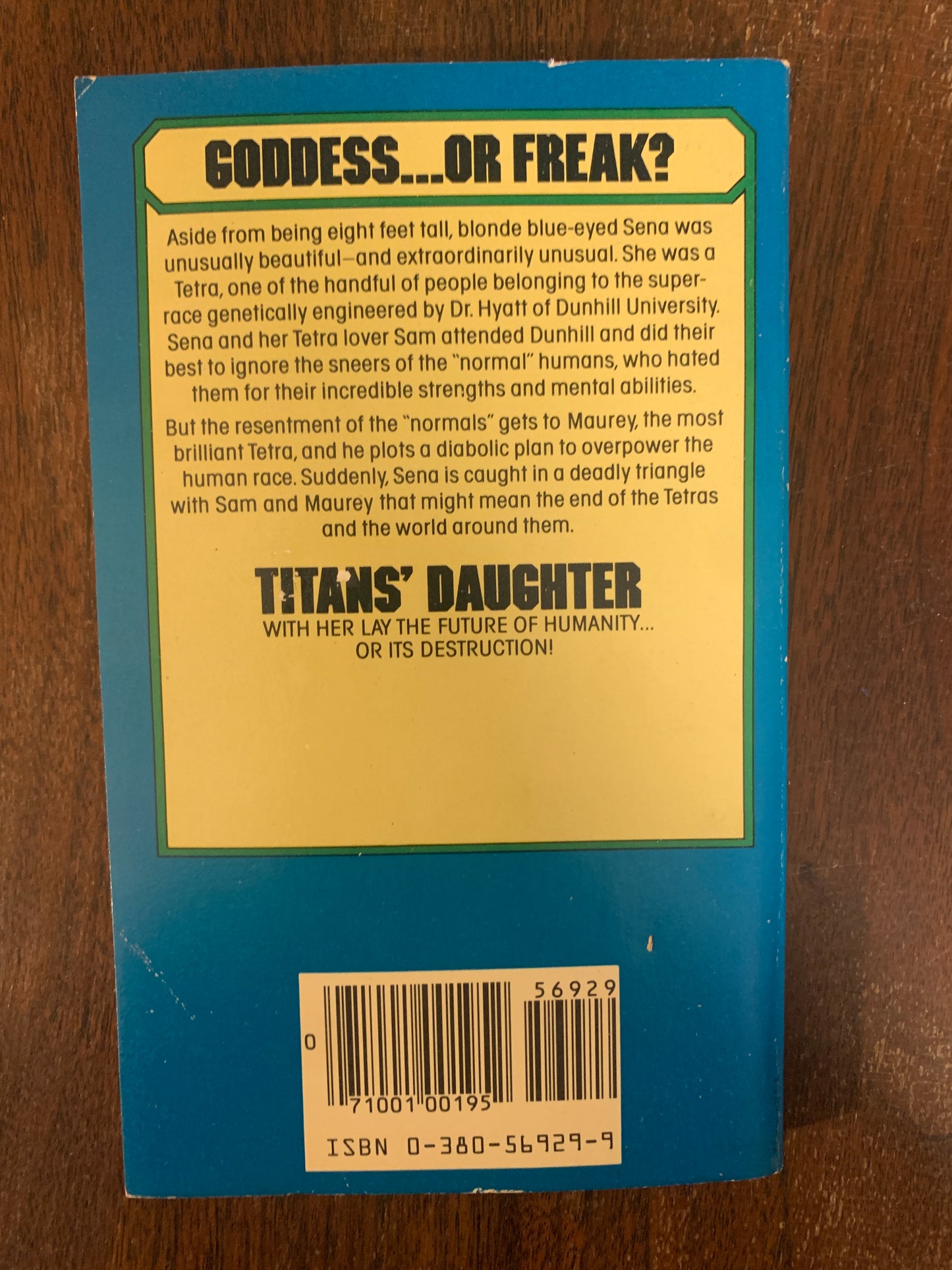 Titans' Daughter by James Blish, Avon 1st Print 1981