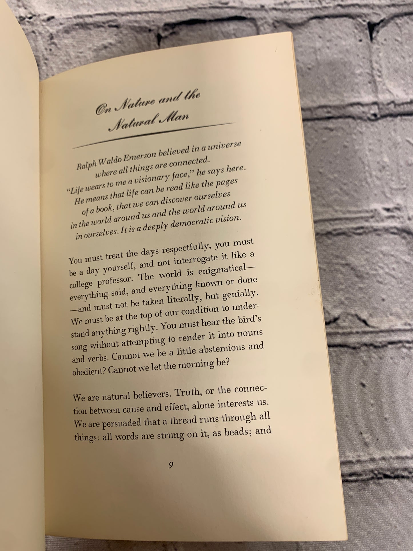 Selections from Self-Reliance, Friendship, Compensation by Ralph Waldo Emerson [1969]