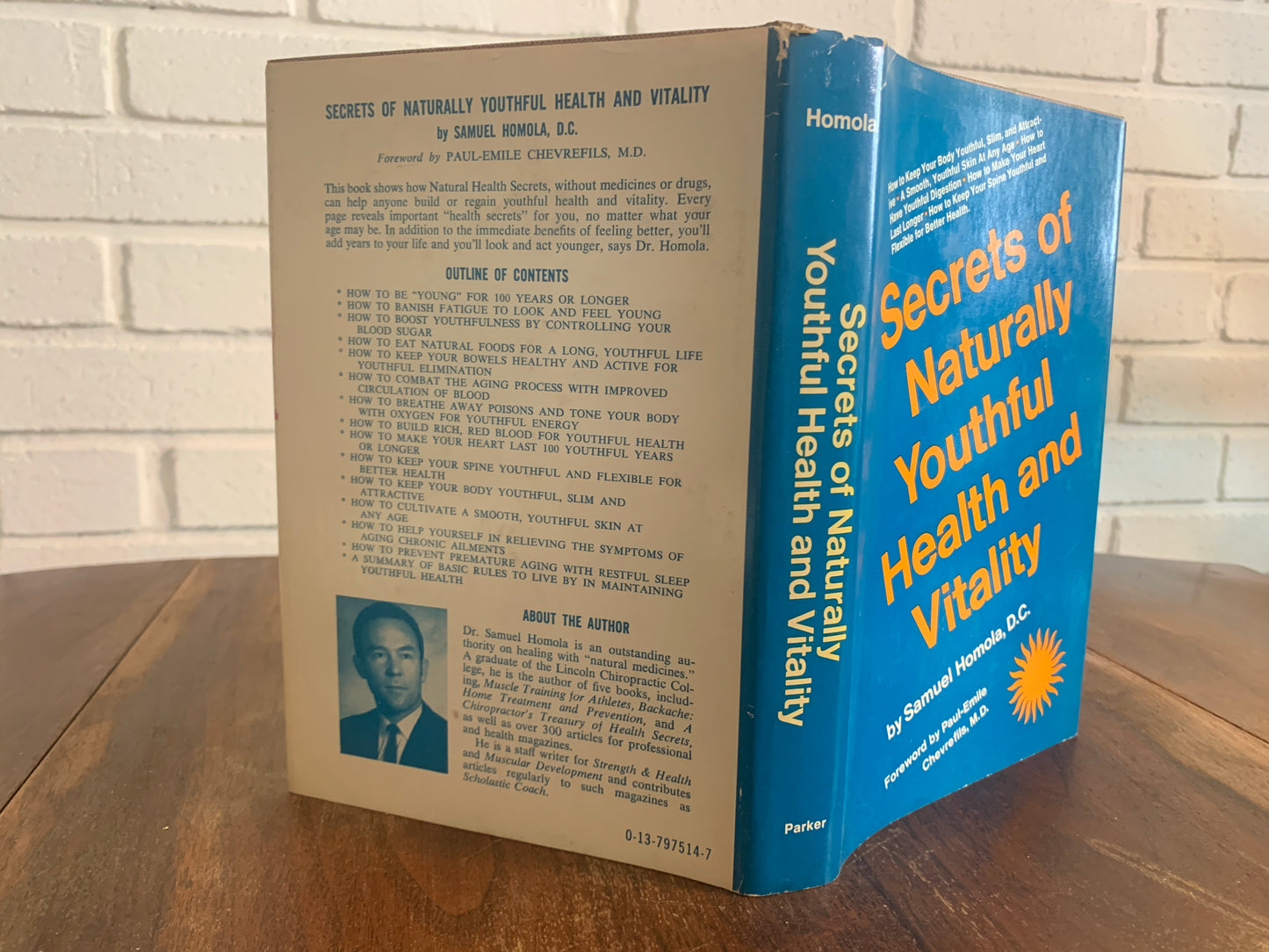 Secrets Of Naturally Youthful Health And Vitality by Samuel Homola 1971 Hardcover