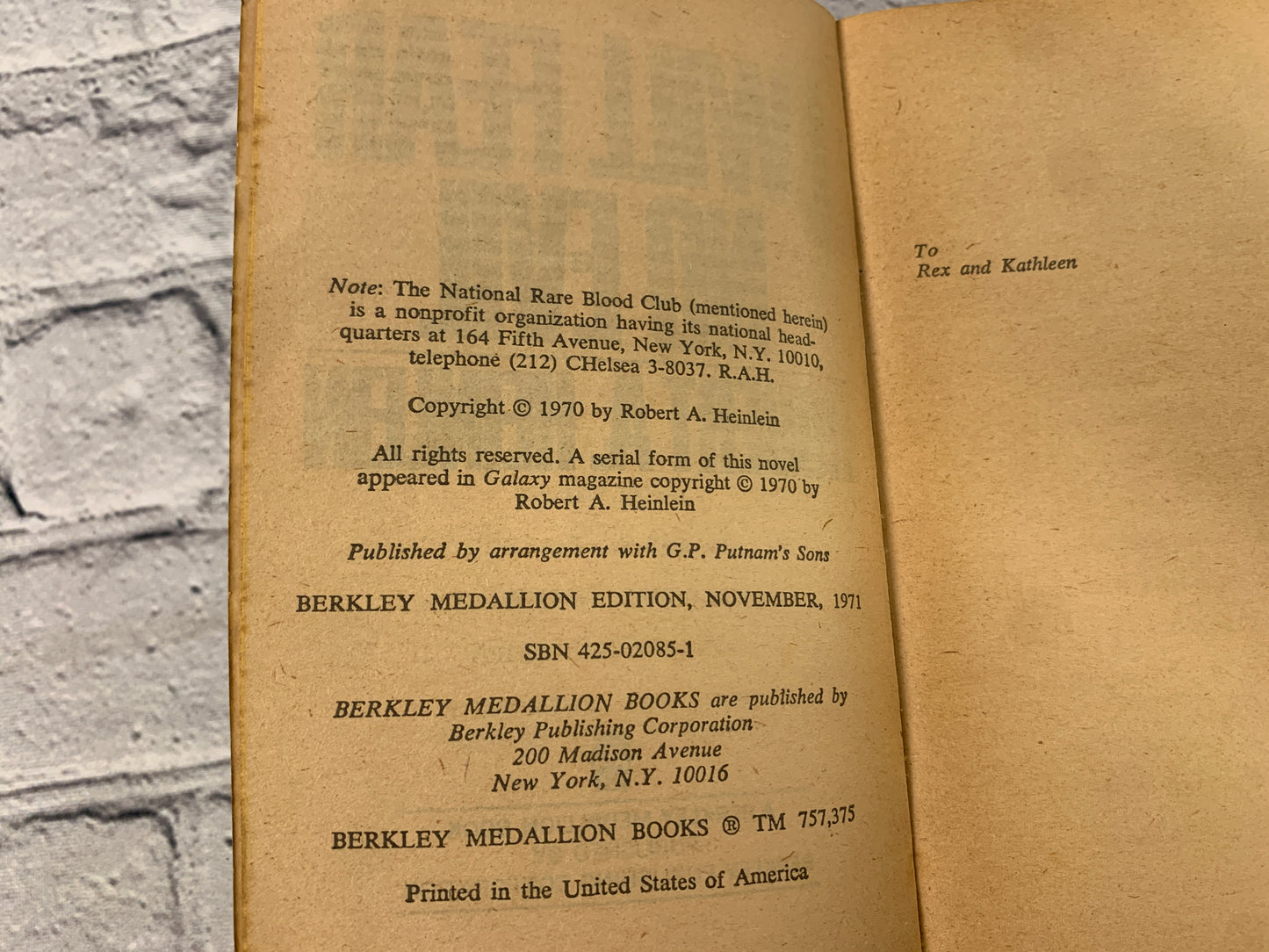 I Will Fear No Evil by Robert A. Heinlein [1971]