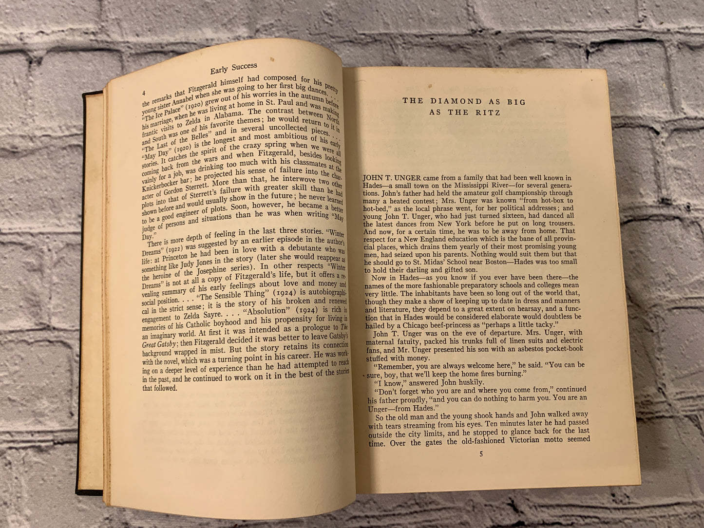 The Stories of F.Scott Fitzgerald introduction by Malcolm Cowley [1951]