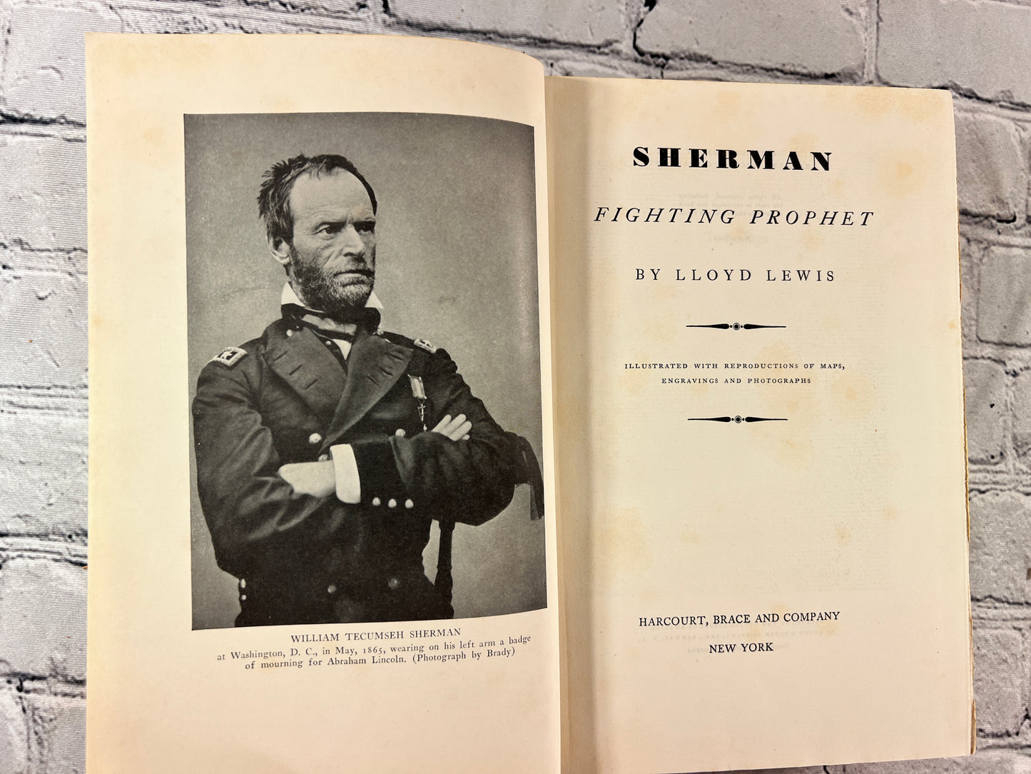 Sherman Fighting Prophet by Lloyd Lewis [1st Edition · 1932]