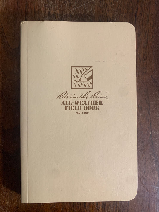 Rite in the Rain All-Weather Field Book no. 980T