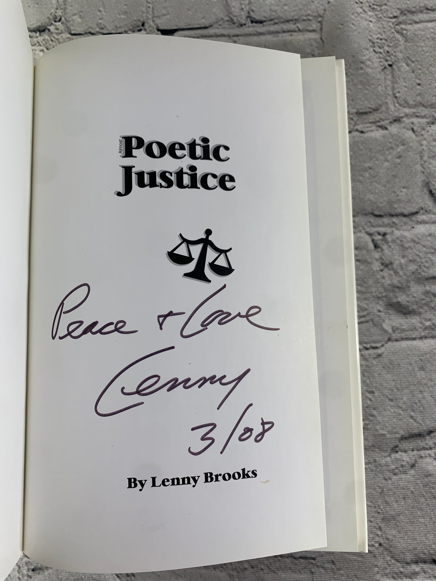 Poetic Justice by Lenny Brooks [Signed · 2003]