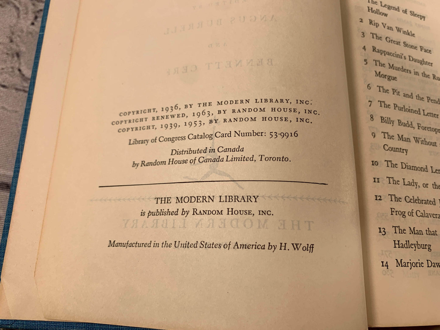 Flipped Pages An Anthology of Famous American Stories [1953]