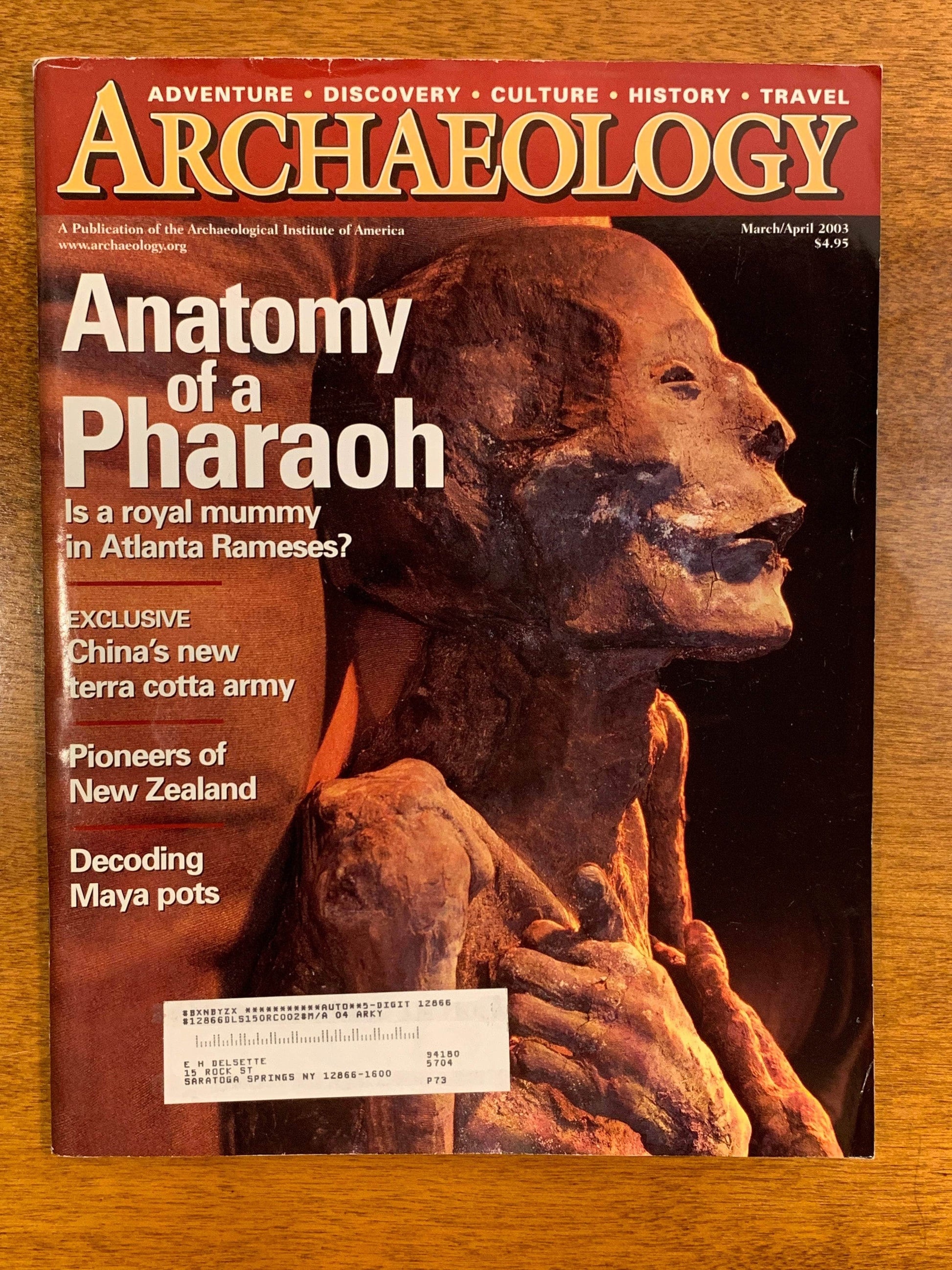 Flipped Pages Archaeology Magazine - March/April 2003