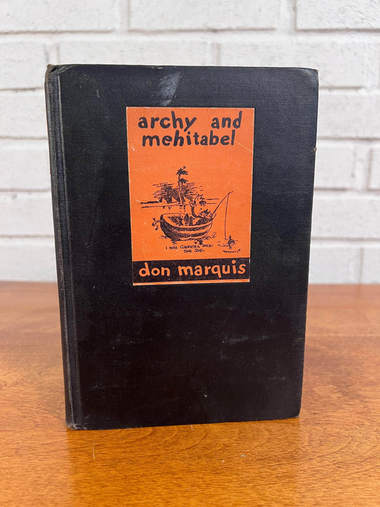 Flipped Pages Archy and Mehitabel by Don Marquis 1945