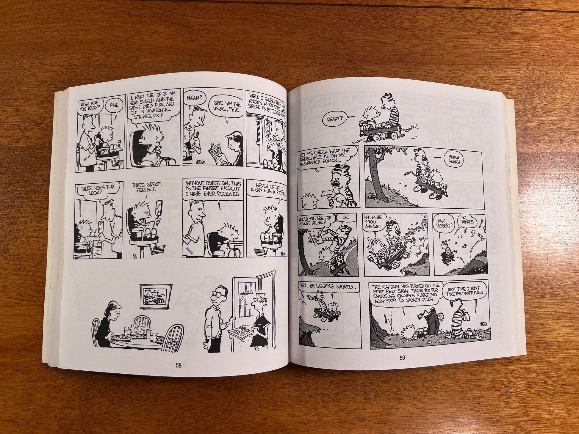 Flipped Pages Calvin and Hobbes by Bill Watterson [1988, 11th Print]