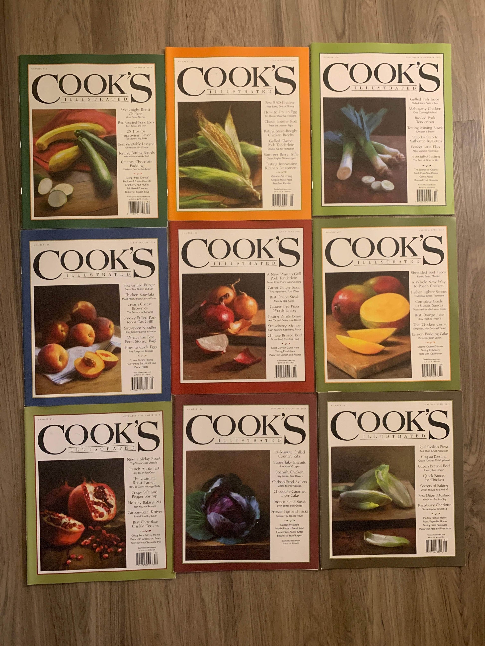 Flipped Pages Cook's Illustrated Magazine Lot of 43, 1992-2019