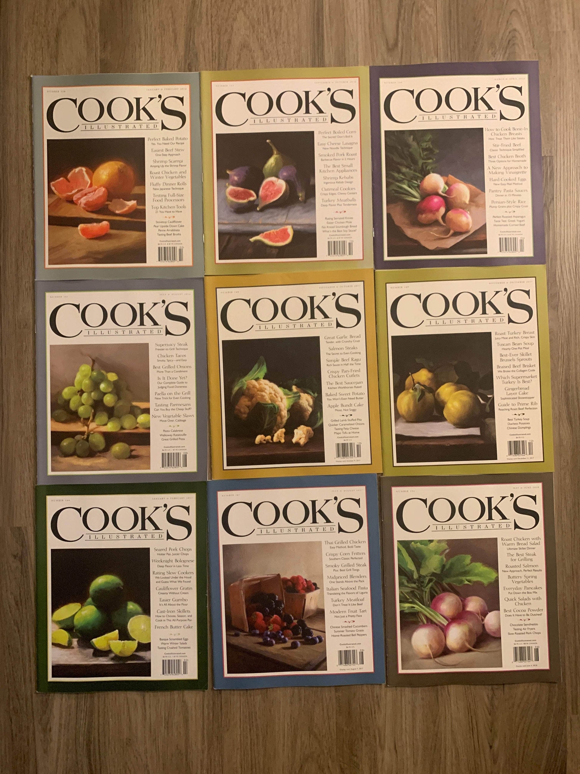 Flipped Pages Cook's Illustrated Magazine Lot of 43, 1992-2019