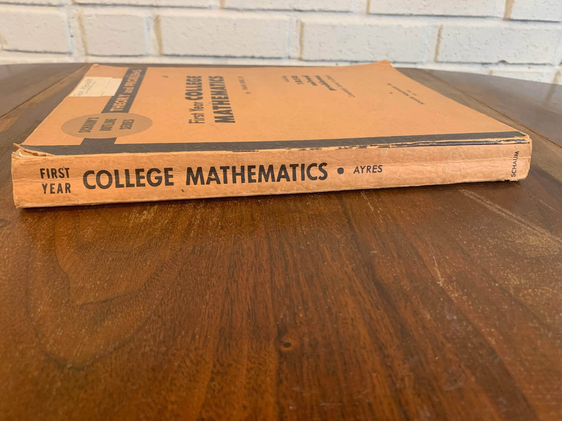 Flipped Pages First Year College Mathematics by Frank Ayes JR. 1958