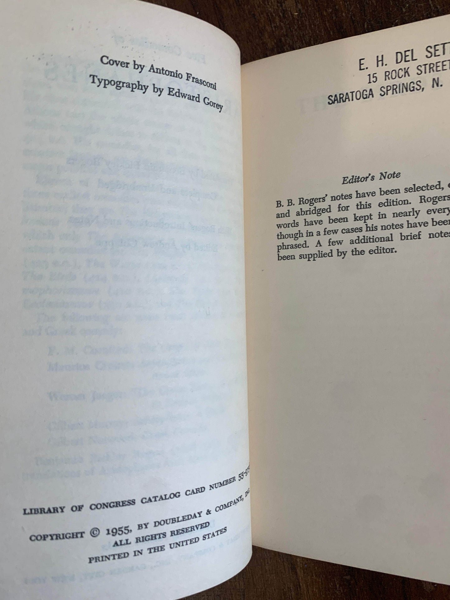 Flipped Pages Five Comedies of Aristophanes 1955 Paperback