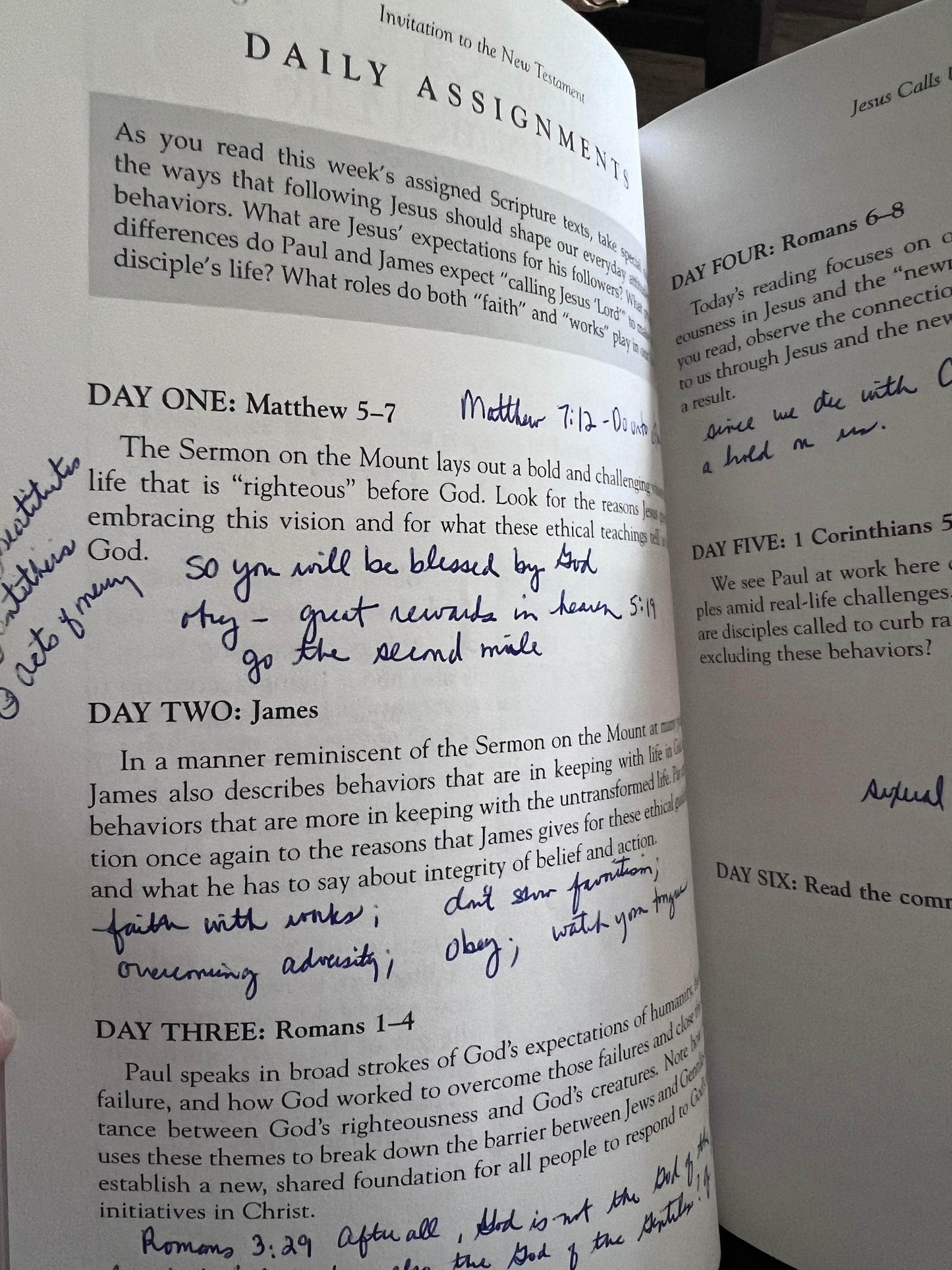 Flipped Pages Invitation to Genesis, Old Testament, Romans: Participant Book: A Short-Term Disciple Bible Study lot of 4 Books