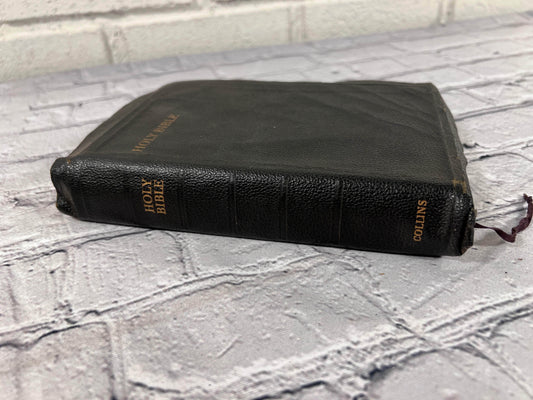 Flipped Pages Leather Bound Holy Bible Containing the Old Testament [1953 · Collins' Clear-Type Press]