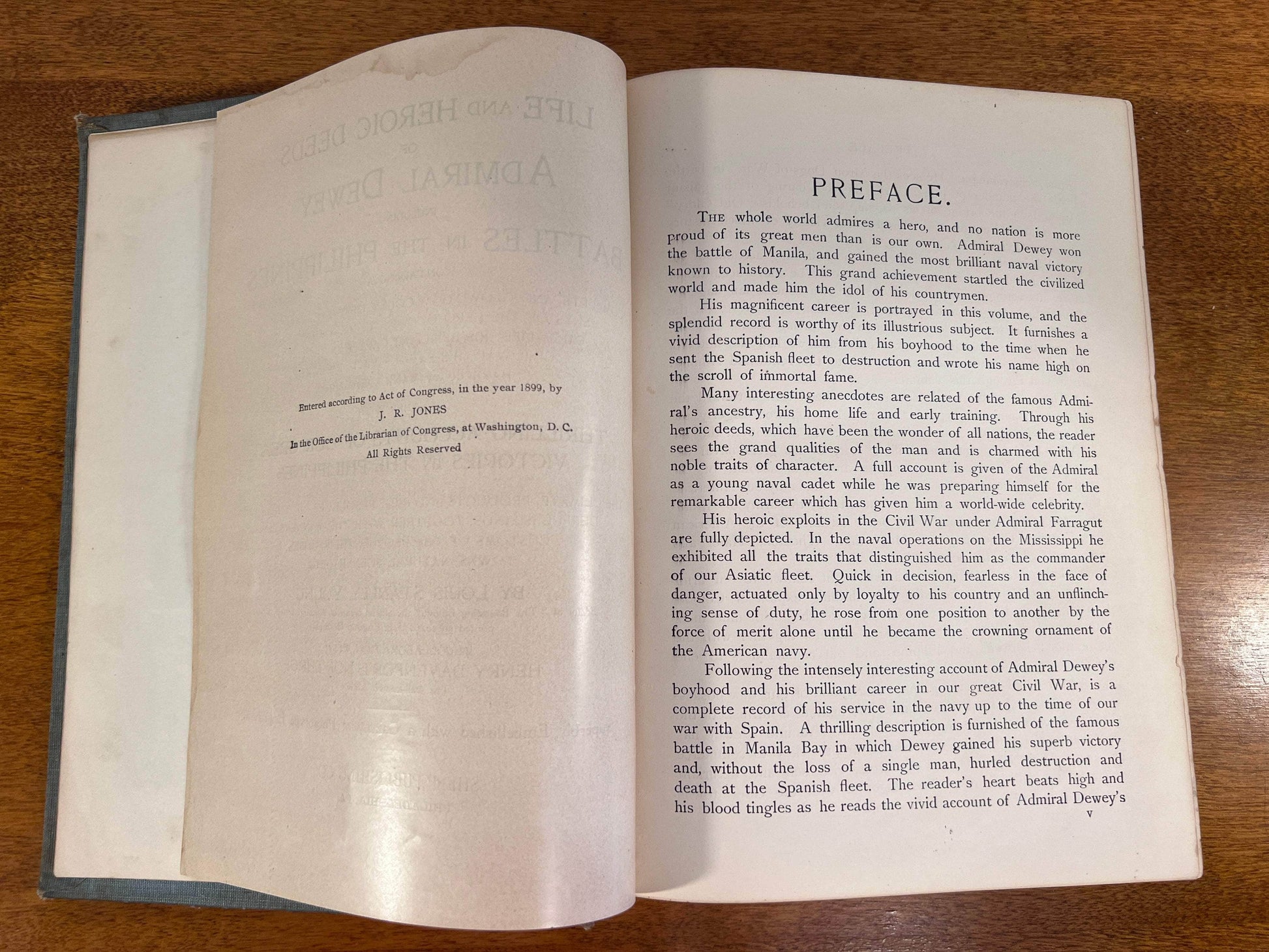 Flipped Pages Life and Heroic Deeds of Admiral Dewey and Battles in the Philippines, 1899