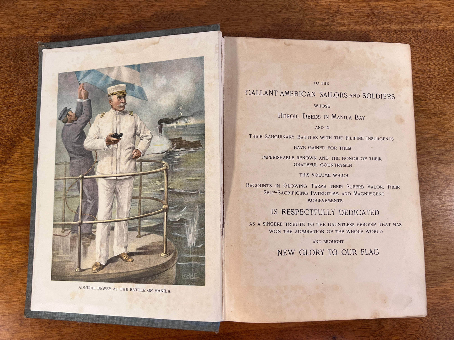 Flipped Pages Life and Heroic Deeds of Admiral Dewey and Battles in the Philippines, 1899