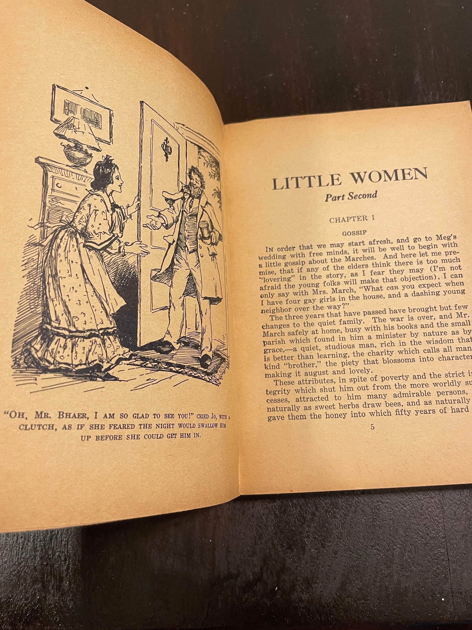 Flipped Pages Little Women by Louisa May Alcott Part Second 1929