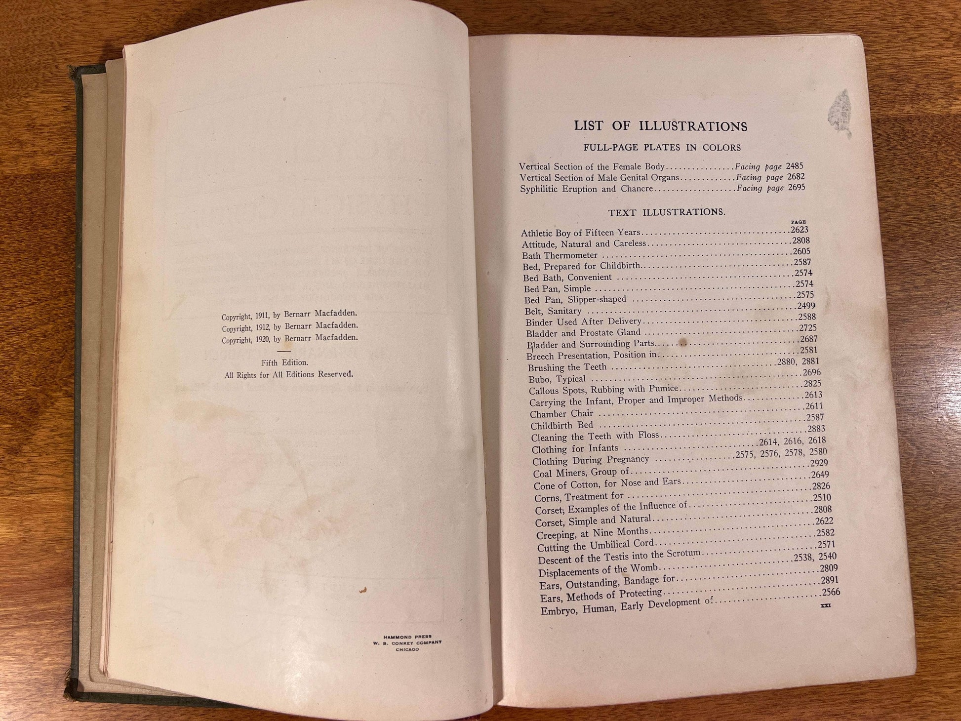 Flipped Pages MacFadden's Enyclopedia of Physical Culture Vol. 5 - Sex Hygiene, Parenthood and Child Training [1920]