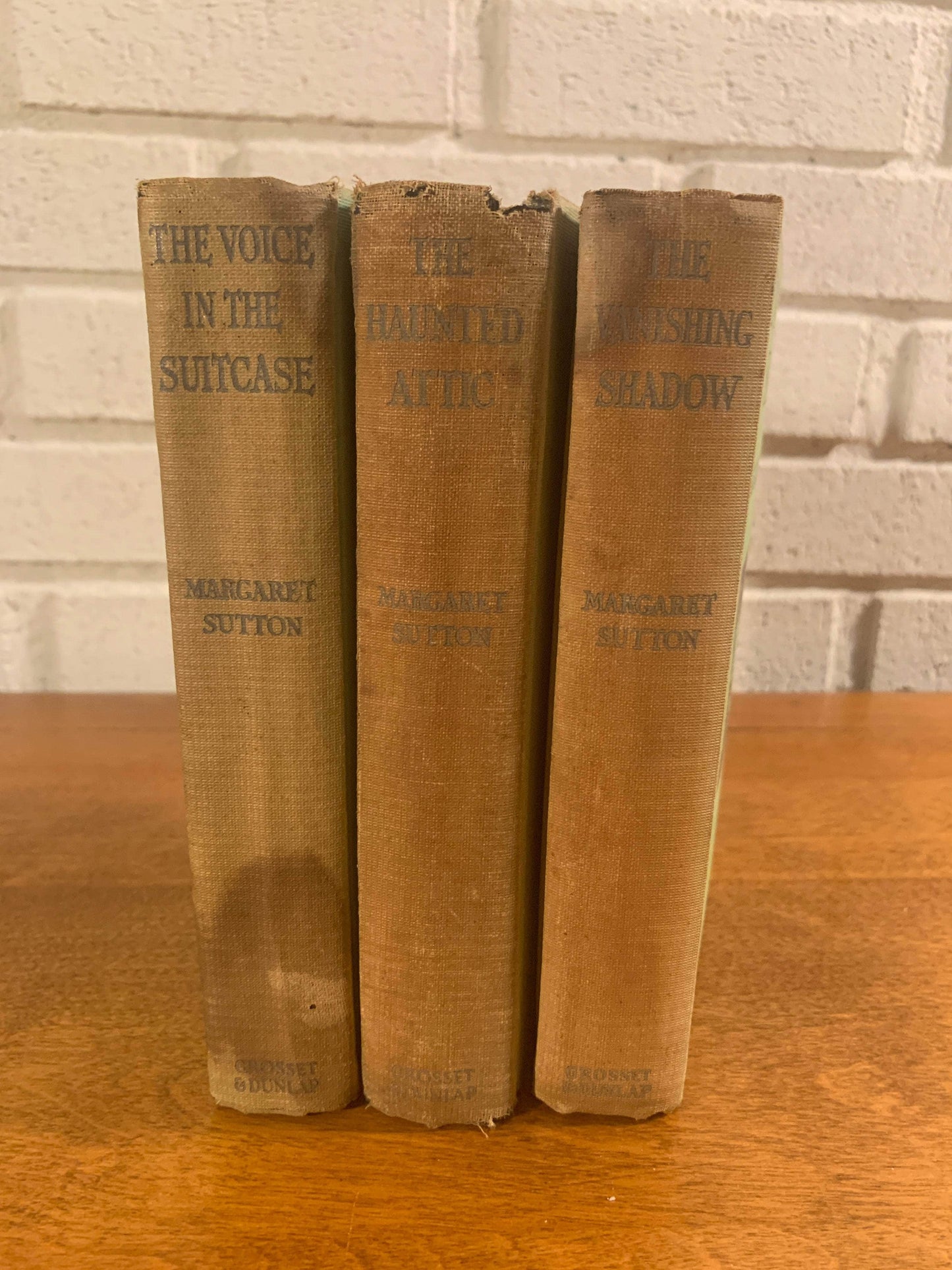 Flipped Pages Margaret Sutton 3 Book Lot, Voice in Staircase, Haunted Attic & Vanishing Shadow 1930s