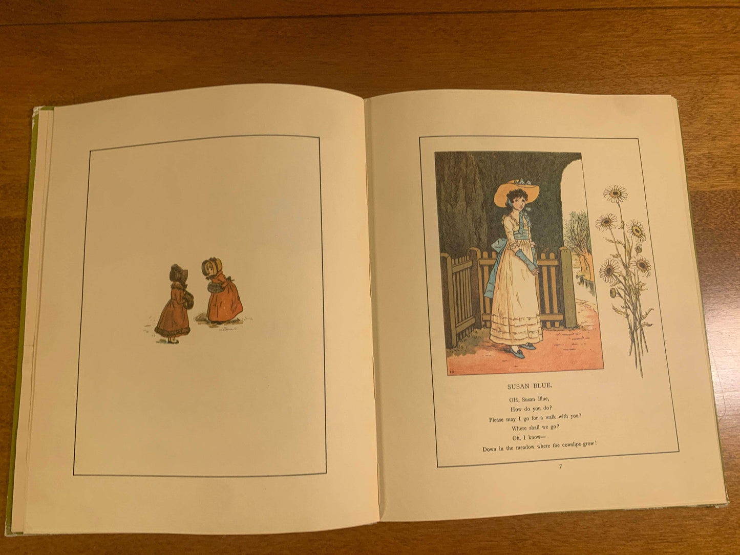 Flipped Pages Marigold Garden by Kate Greenaway (Replica of Orginal)