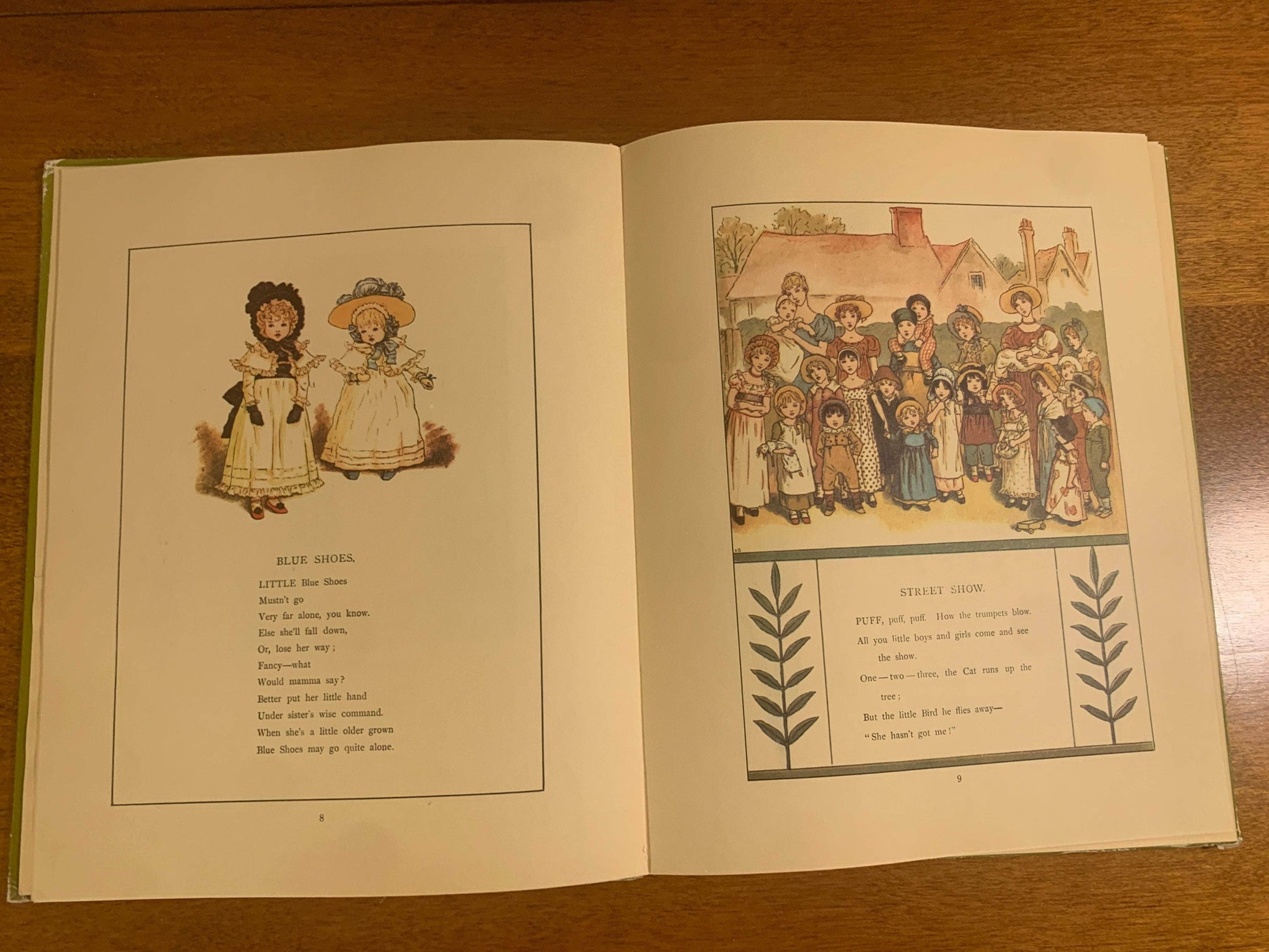 Flipped Pages Marigold Garden by Kate Greenaway (Replica of Orginal)