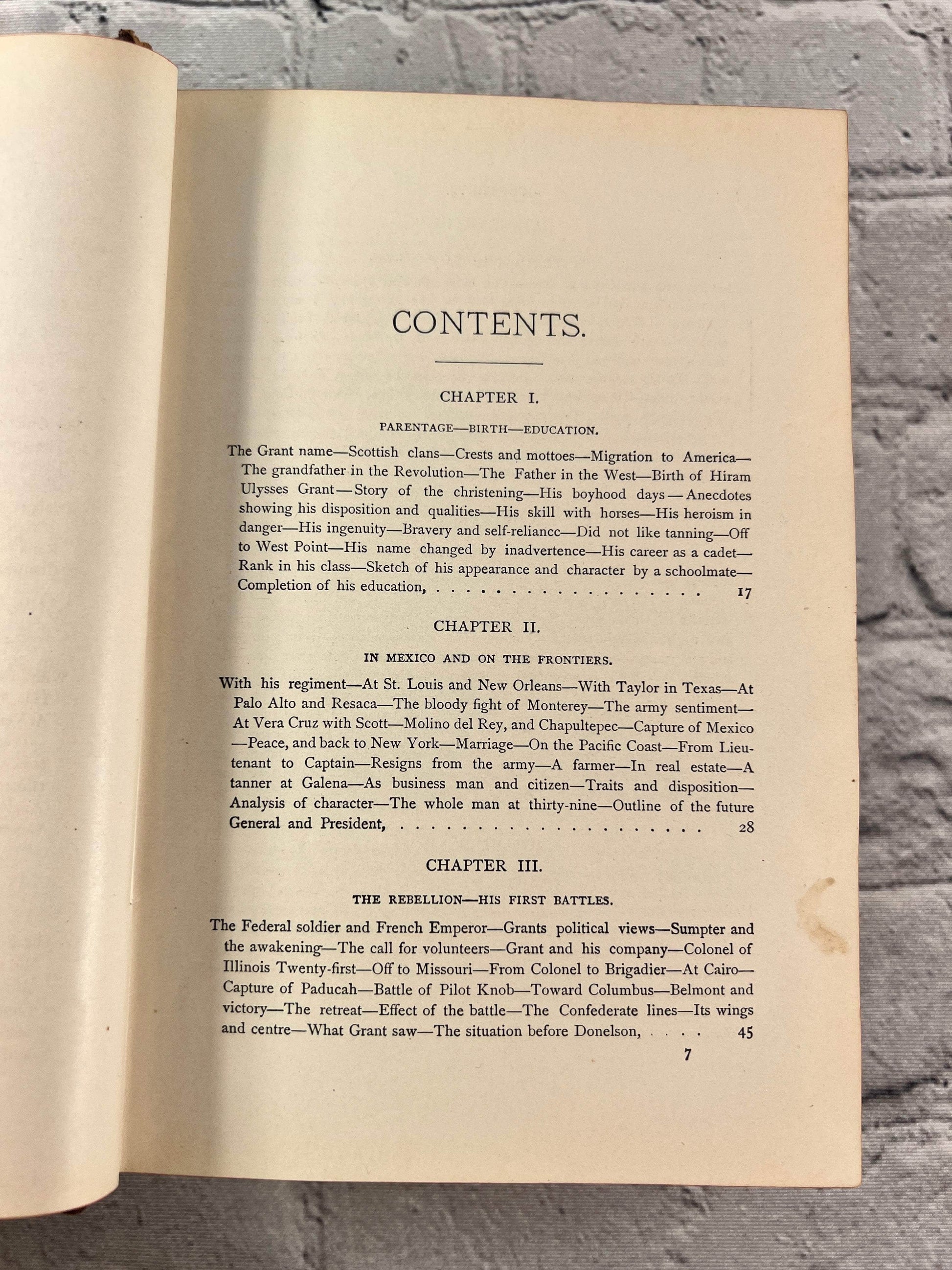 Flipped Pages Military and Civil Life of General Ulysses S. Grant by James Boyd [1885]