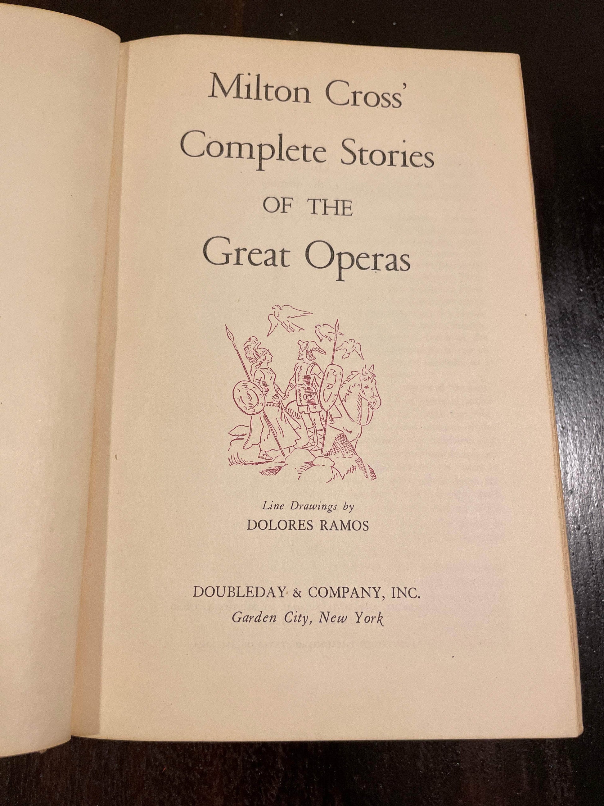 Flipped Pages Milton Cross Complete Stories of the Great Operas 1952