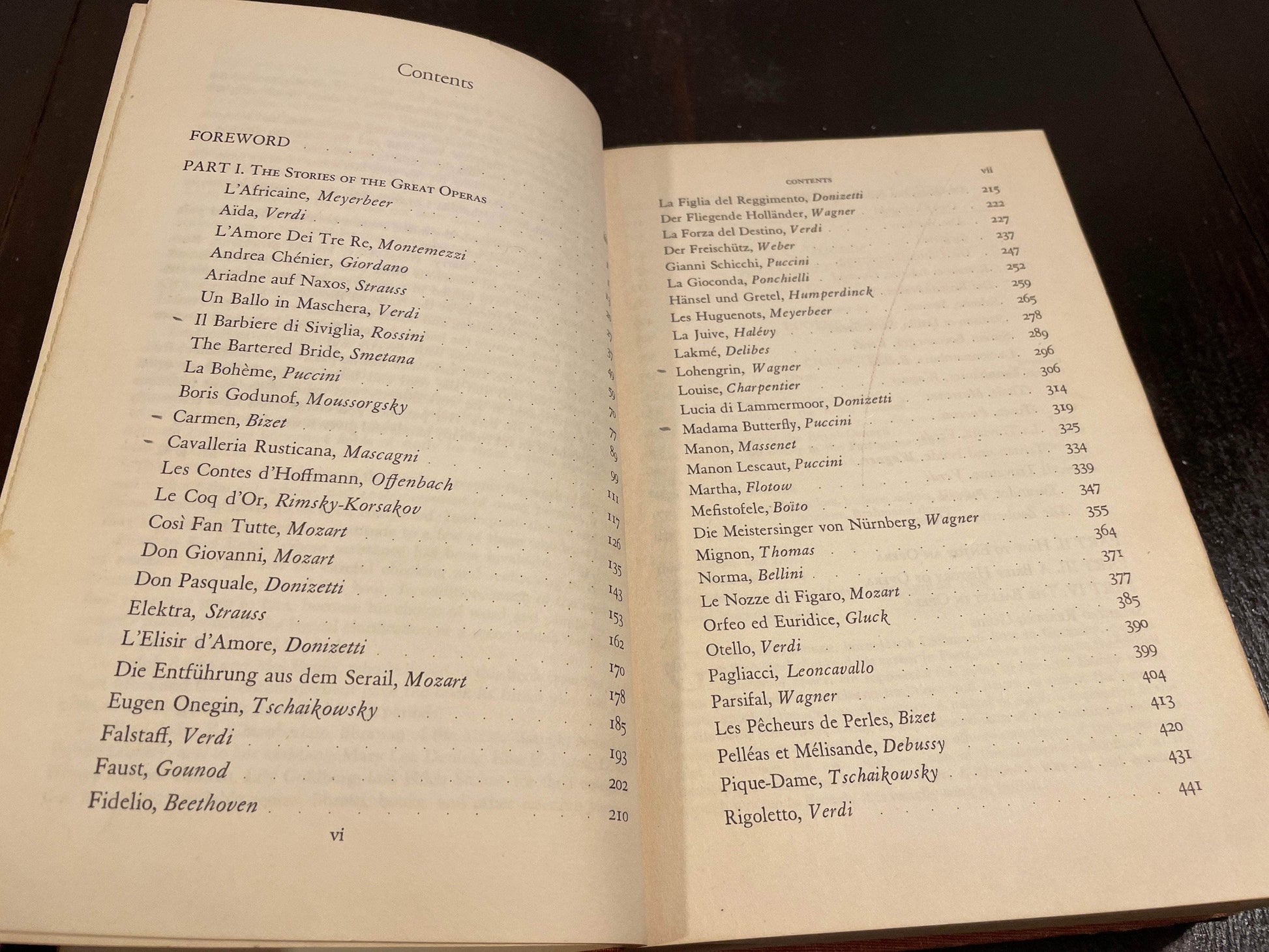 Flipped Pages Milton Cross Complete Stories of the Great Operas 1952