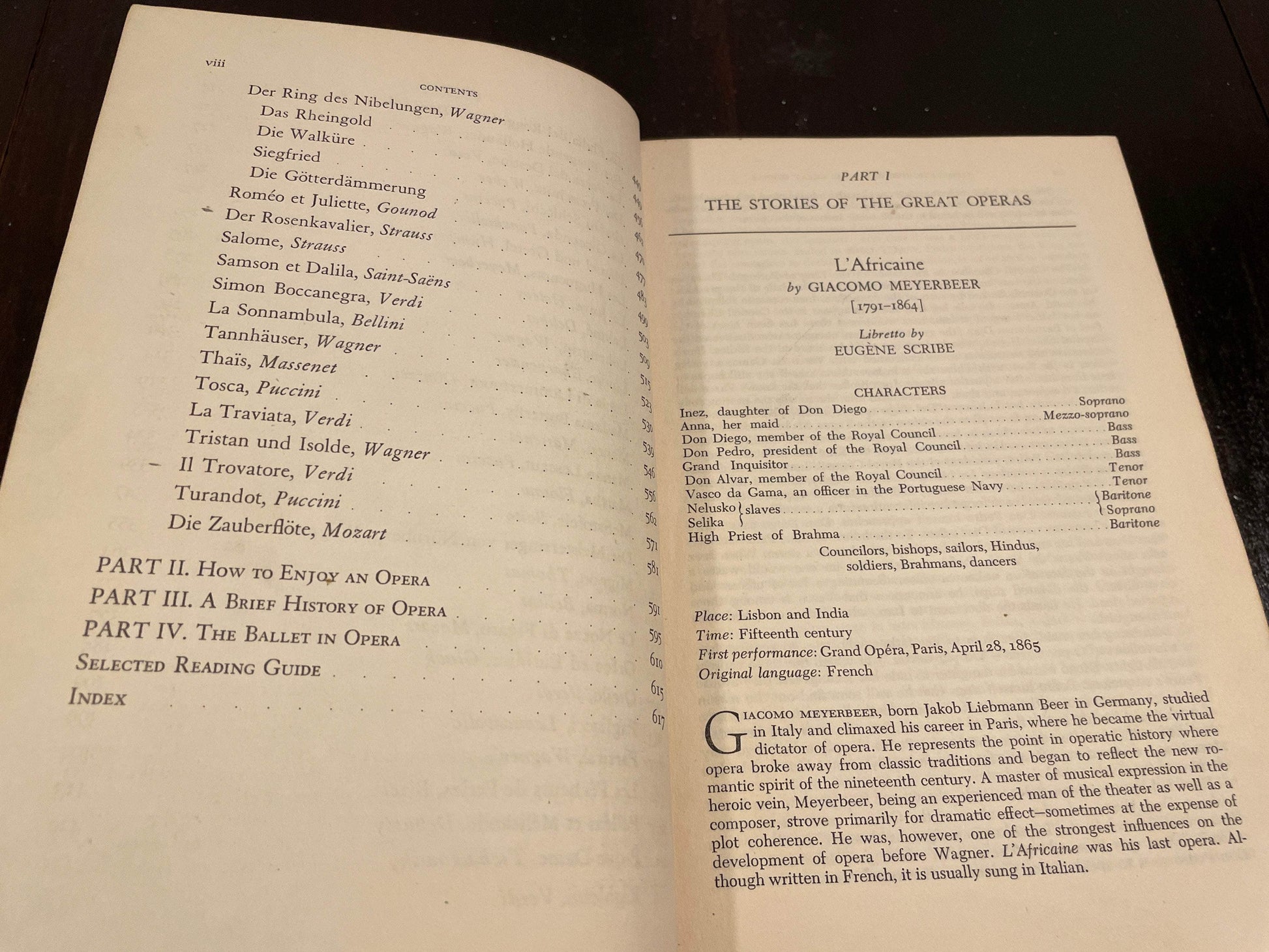 Flipped Pages Milton Cross Complete Stories of the Great Operas 1952