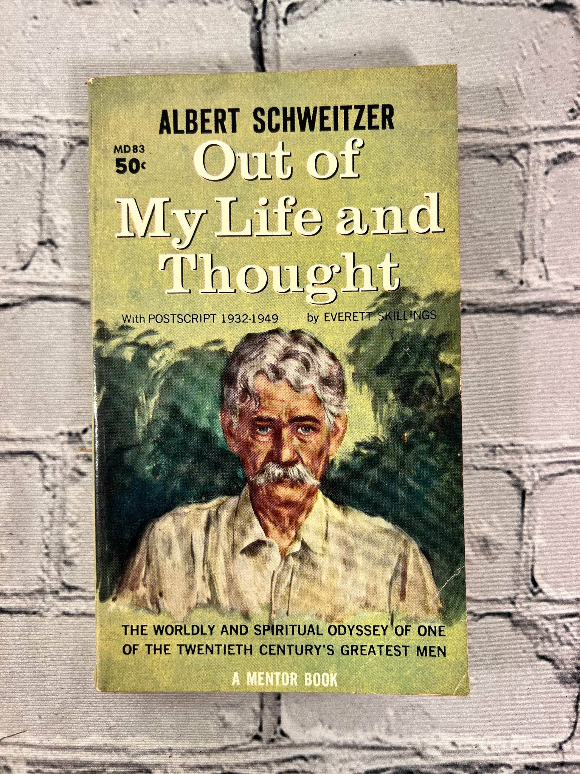 Flipped Pages Out of My Life and Thought by Albert Schweitzer [1961]