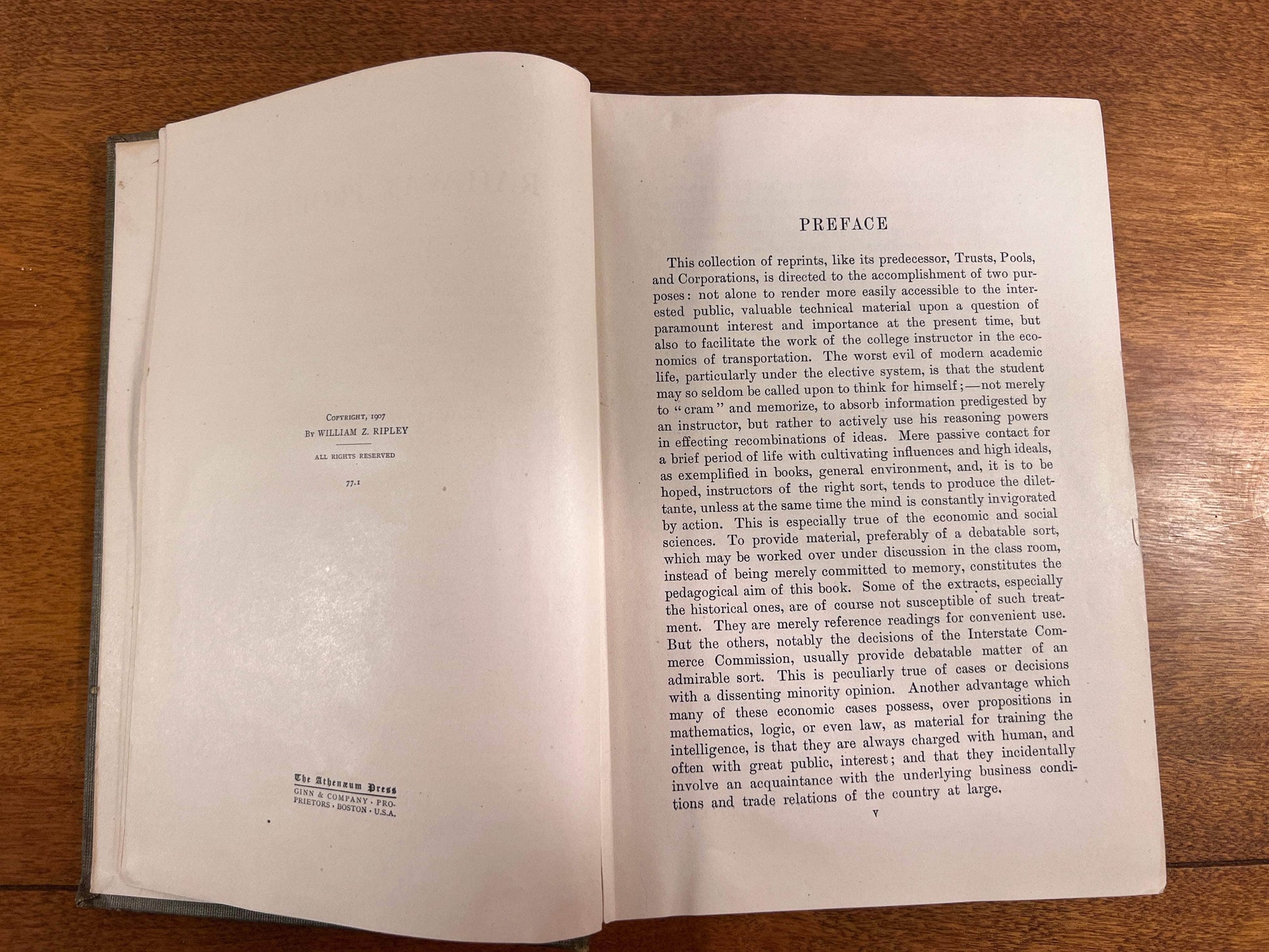 Flipped Pages Railway Problems by William Z. Ripley, 1907