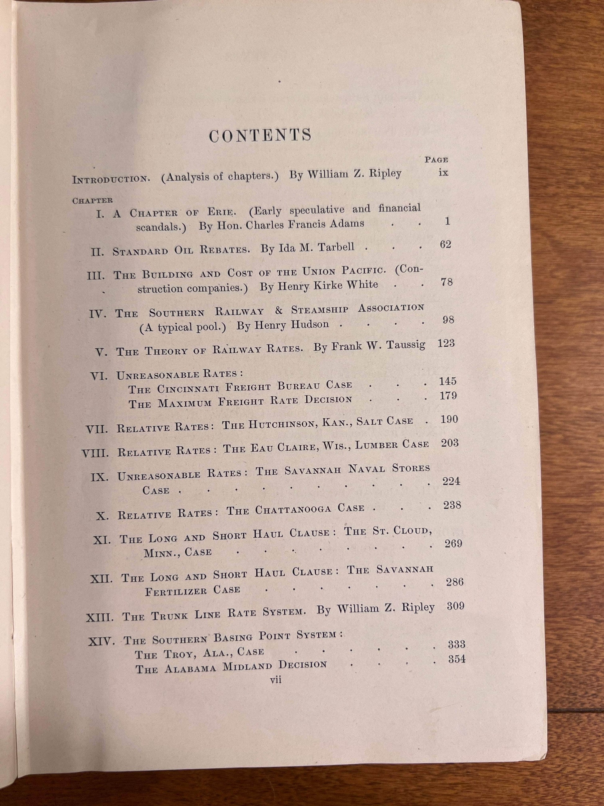 Flipped Pages Railway Problems by William Z. Ripley, 1907