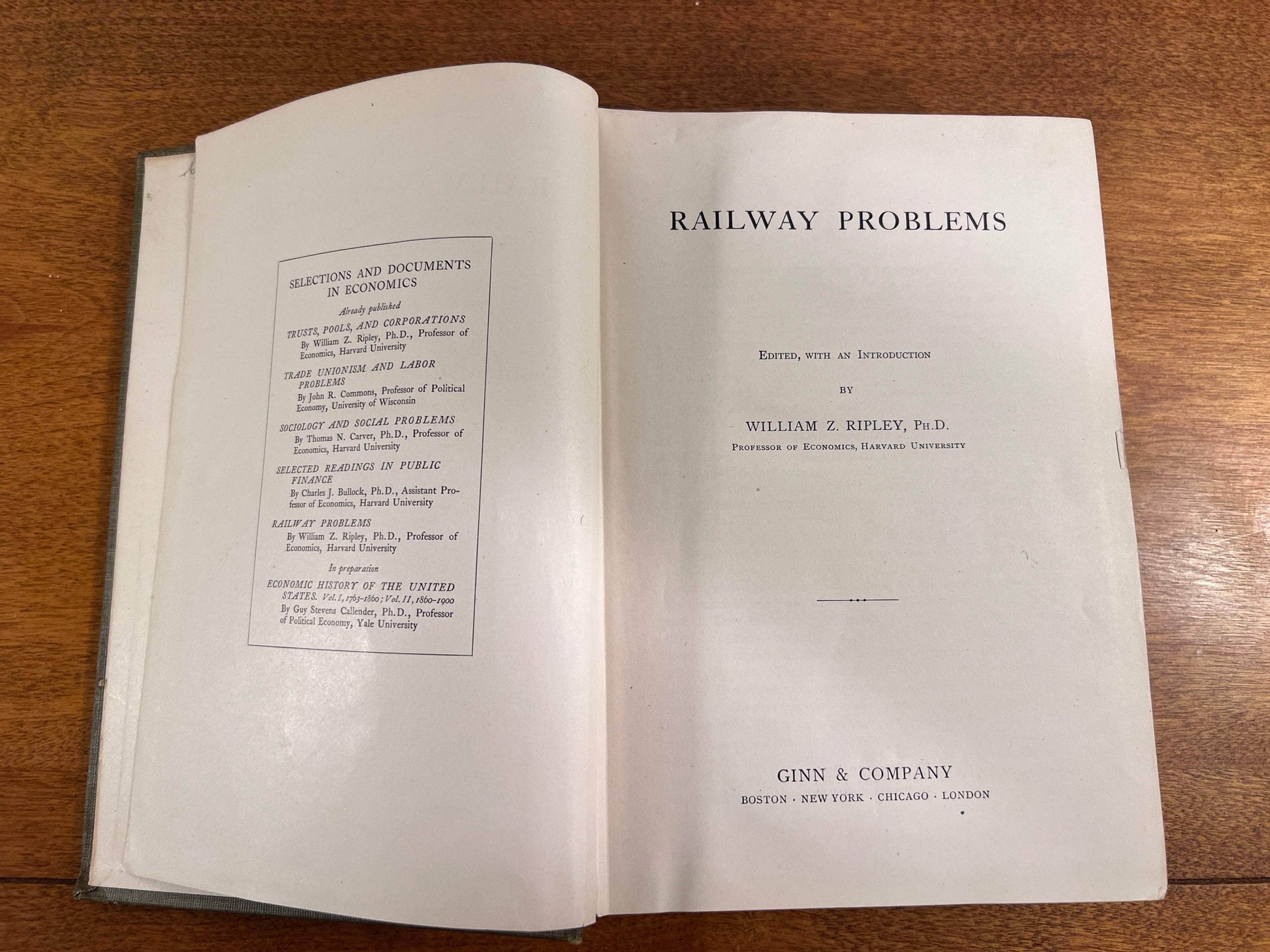 Flipped Pages Railway Problems by William Z. Ripley, 1907