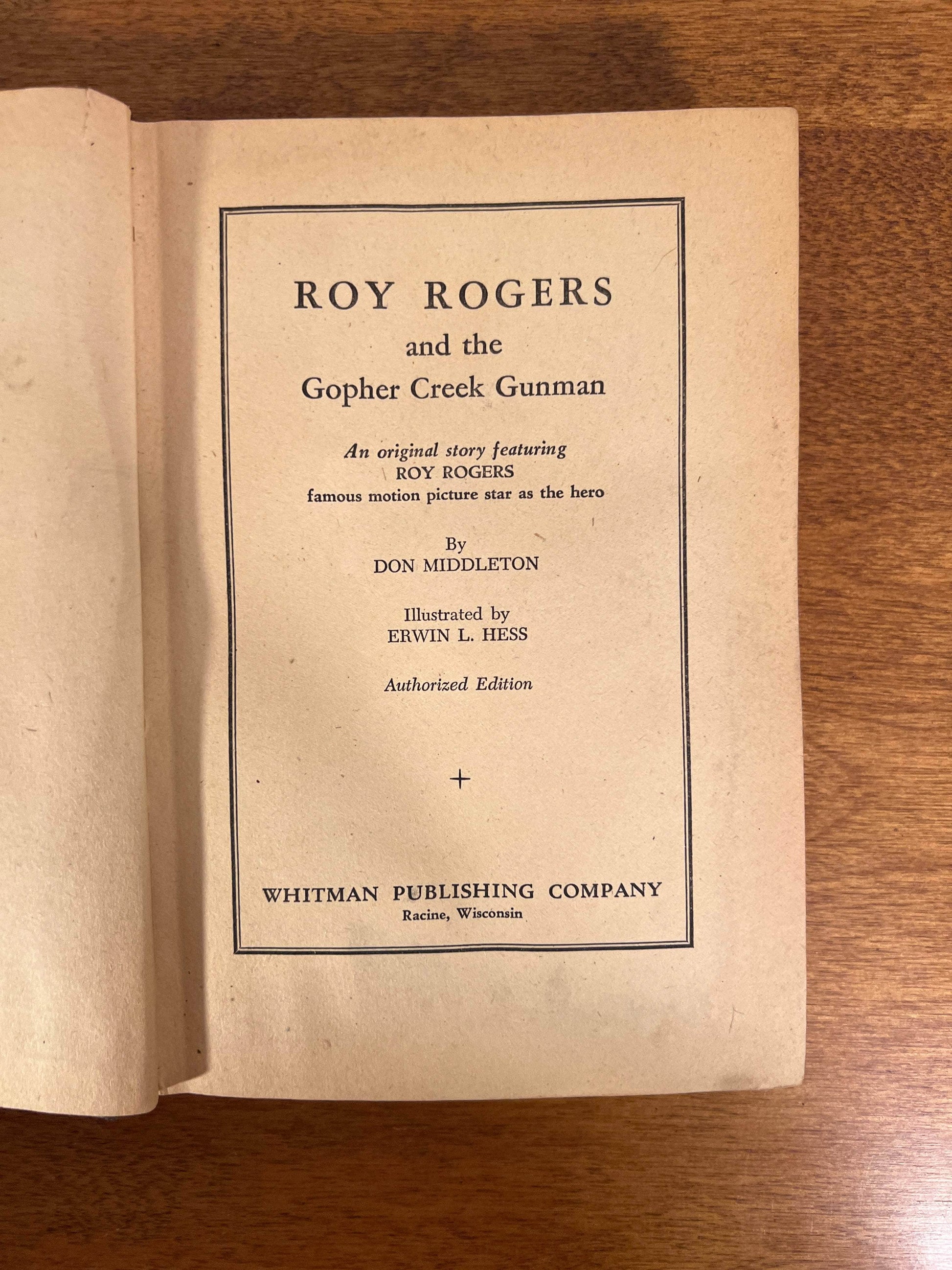 Flipped Pages Roy Rogers and the Gopher Creek Gunman by Don Middleton