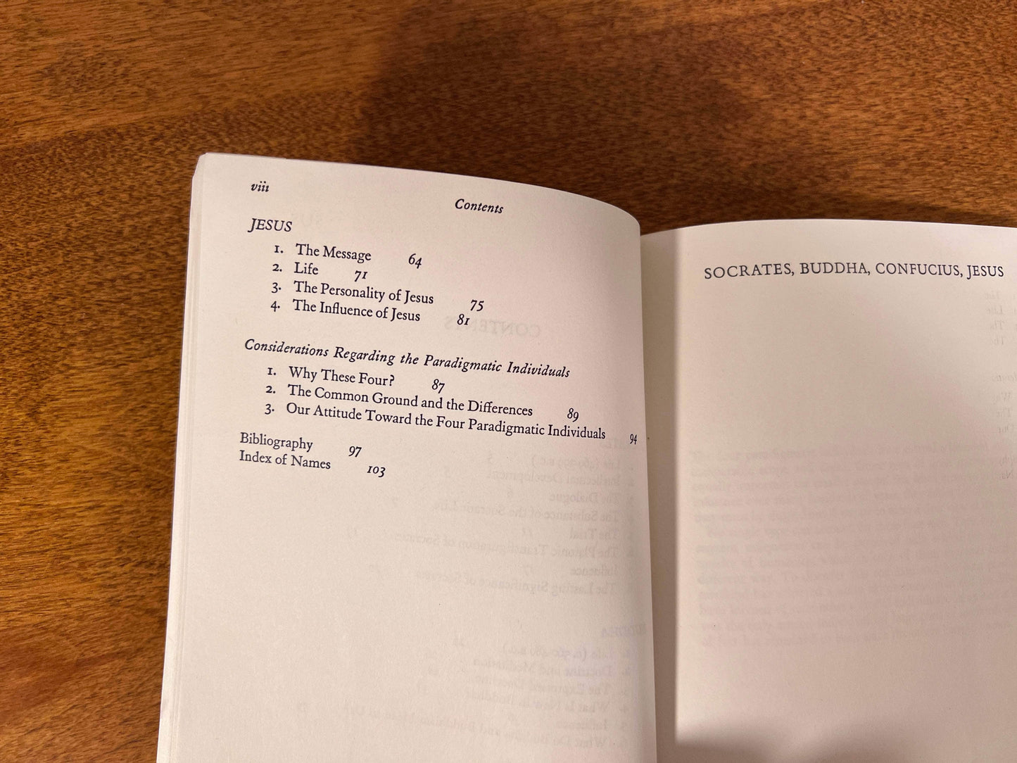 Flipped Pages Socrates Buddha Confucious Jesus, From the Great Philosophers Volume 1 by Karl Jaspers